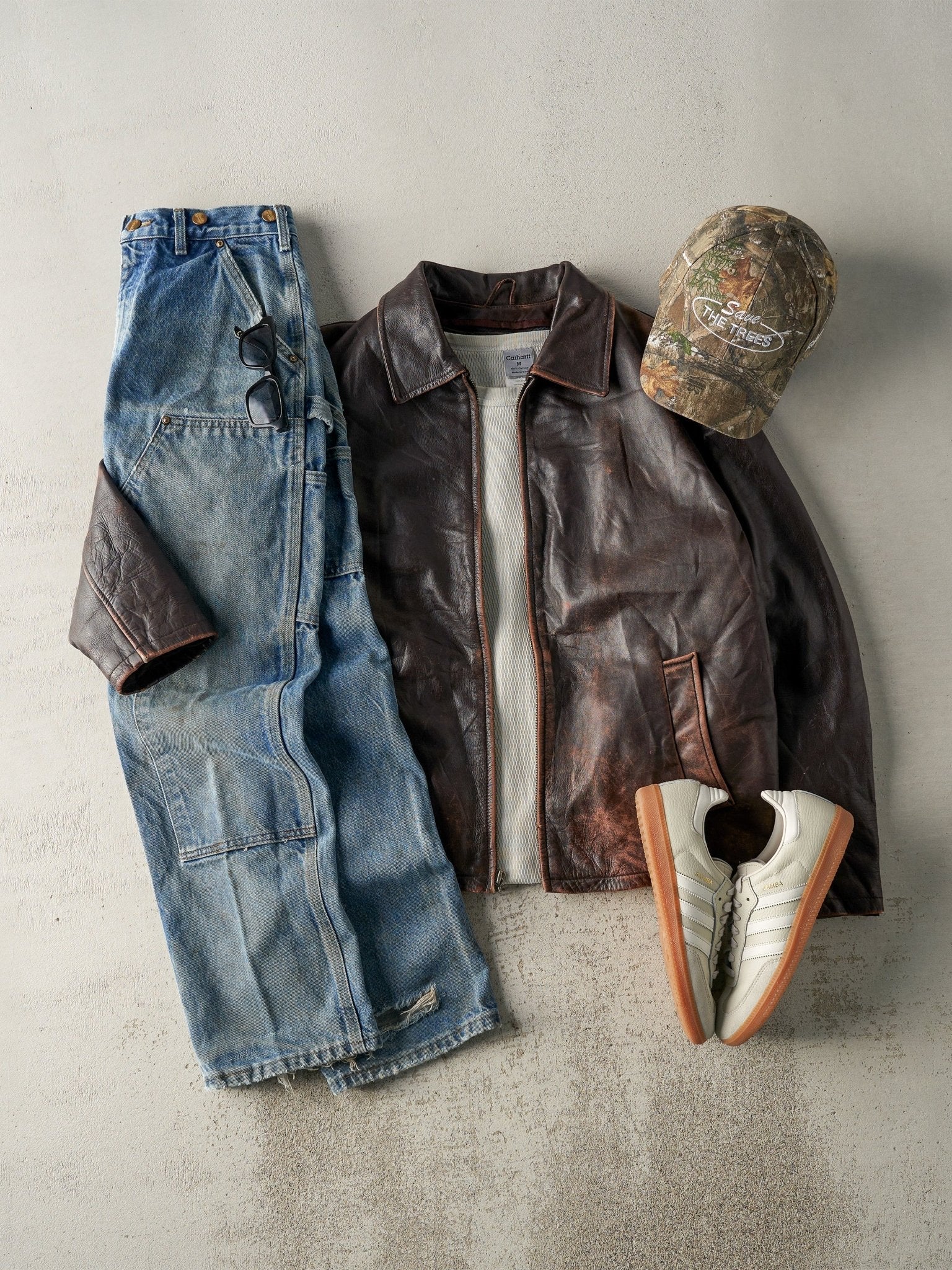 Vintage Y2K Brown Wilsons Leather Jacket (M)
