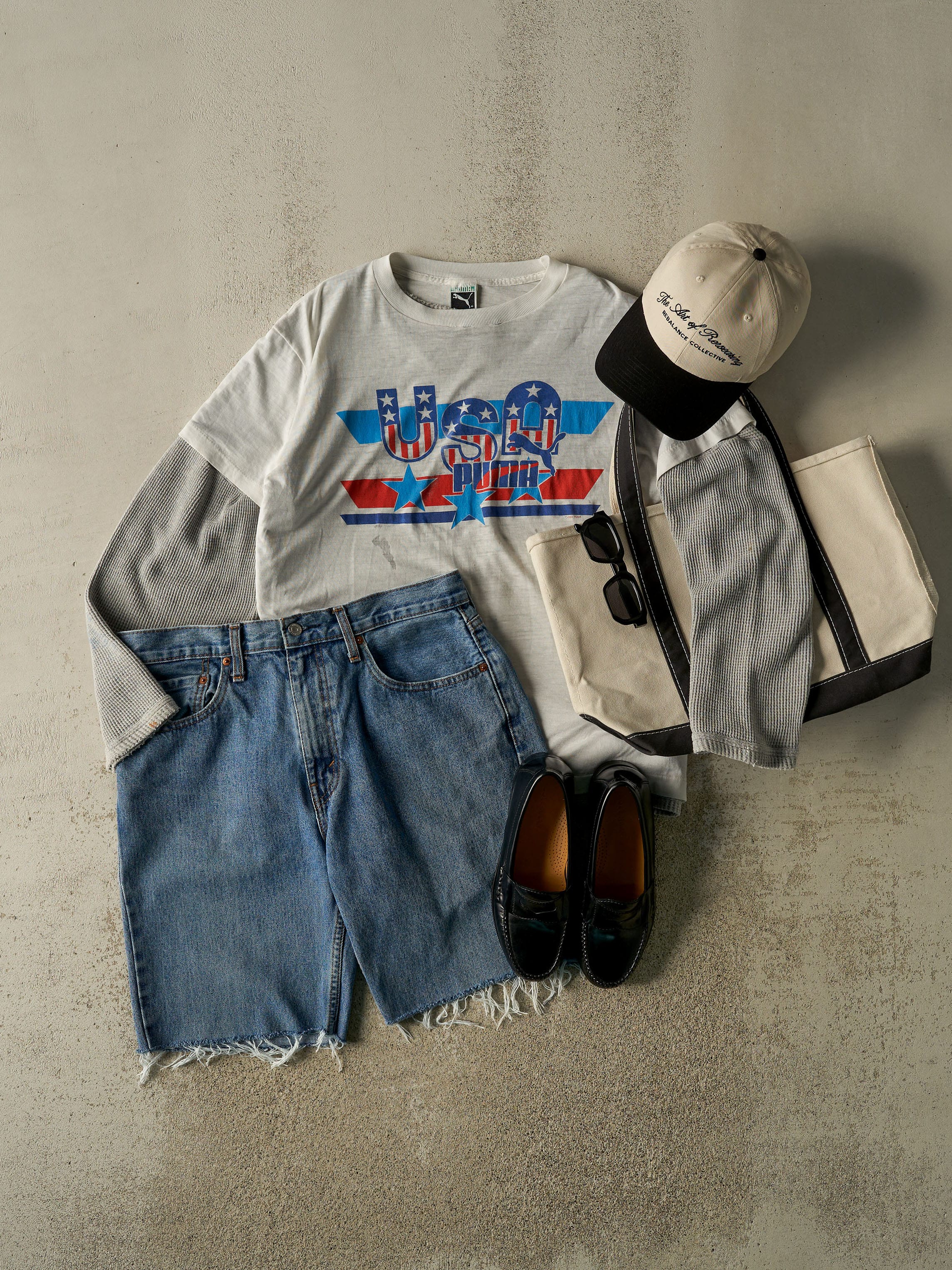 Vintage 84' RARE White Team USA Puma Single Stitch Tee (M)