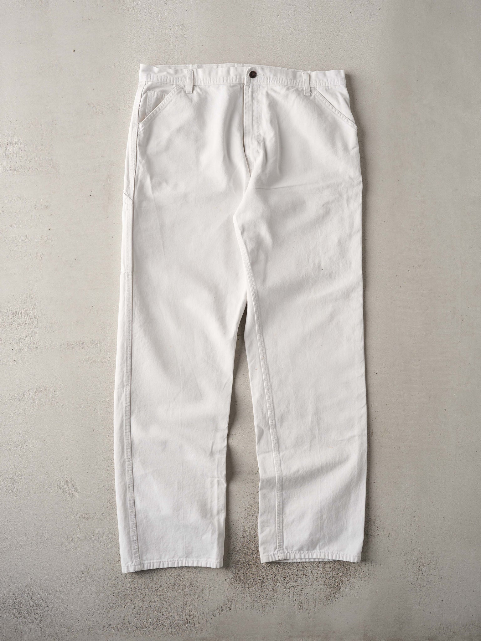 Vintage 90s White Caboose Carpenter Pants (38x35)