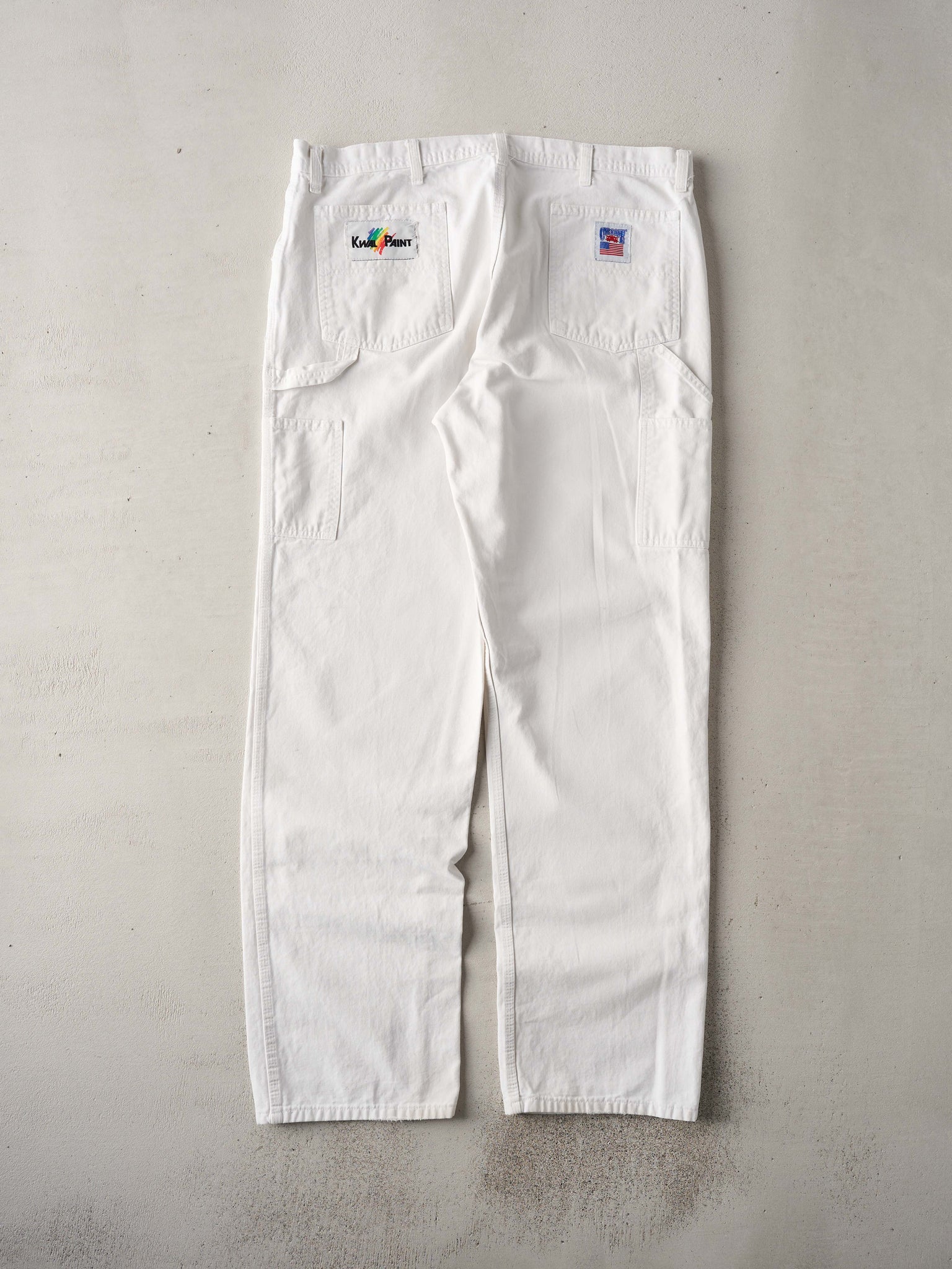 Vintage 90s White Caboose Carpenter Pants (38x35)