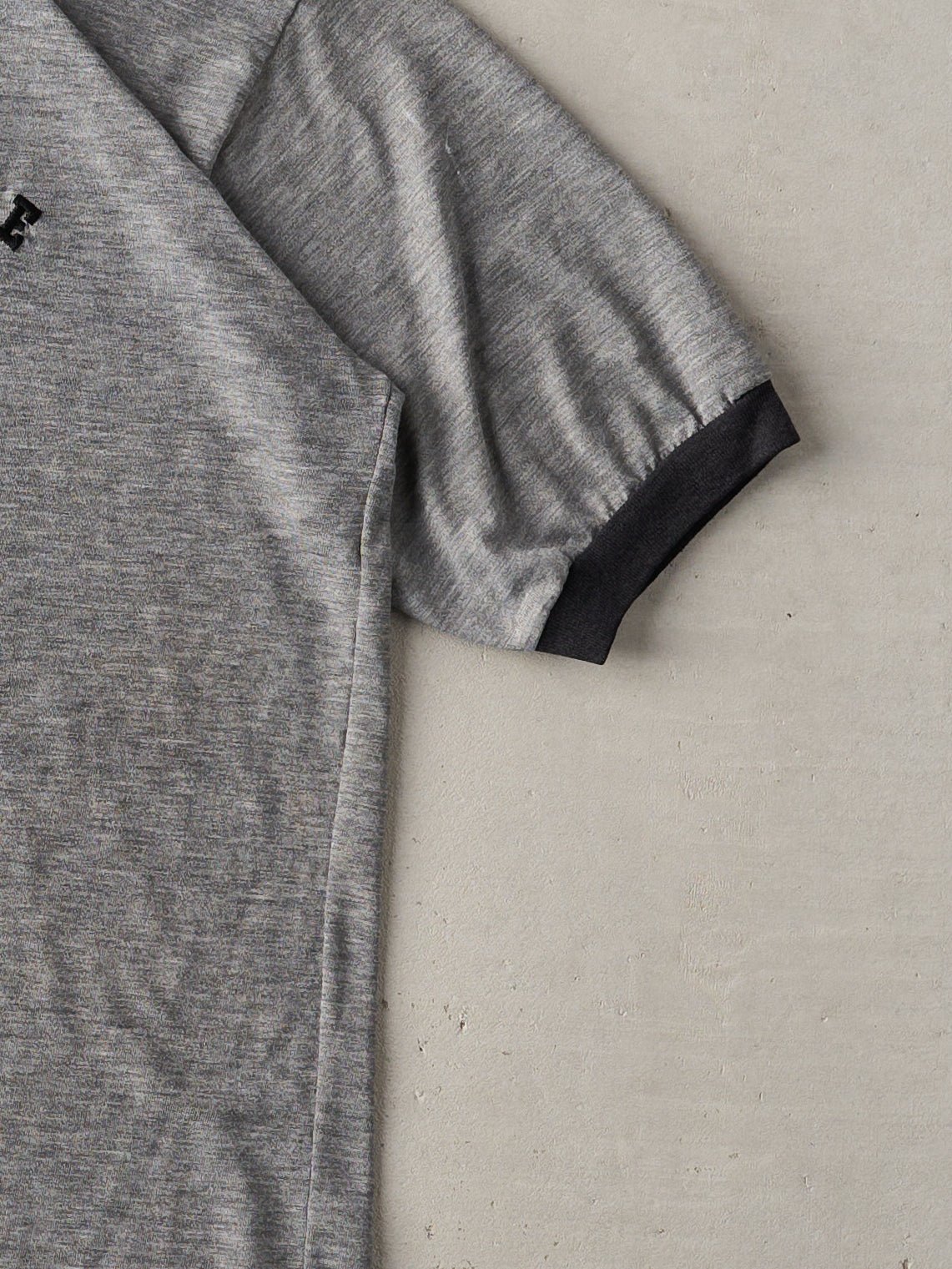 Vintage 90s Washed Grey Nike Ringer Tee (M)