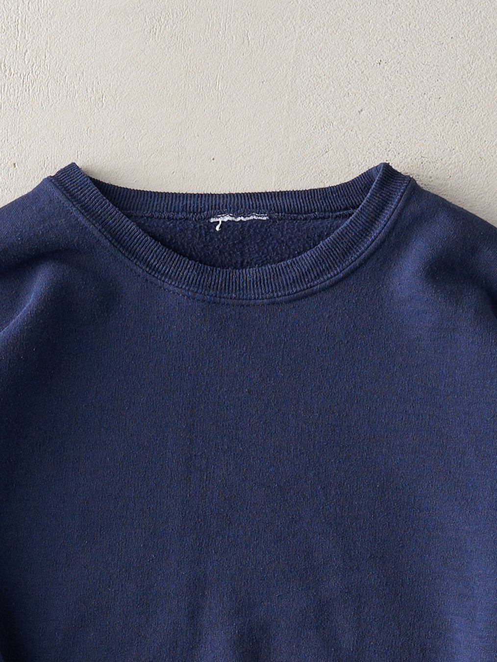 Vintage 90s Navy Blue Boxy Blank Crewneck (L)