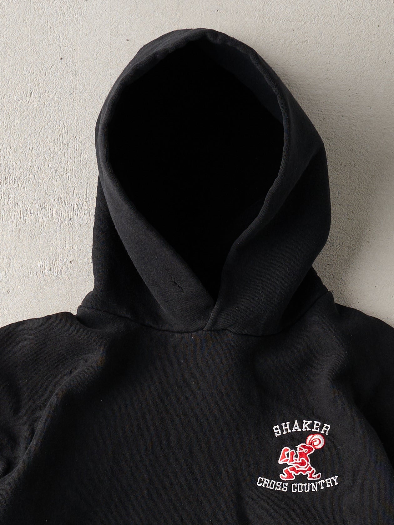 Vintage 90s Black Russell Athletics Shaker Cross Country Hoodie (S)