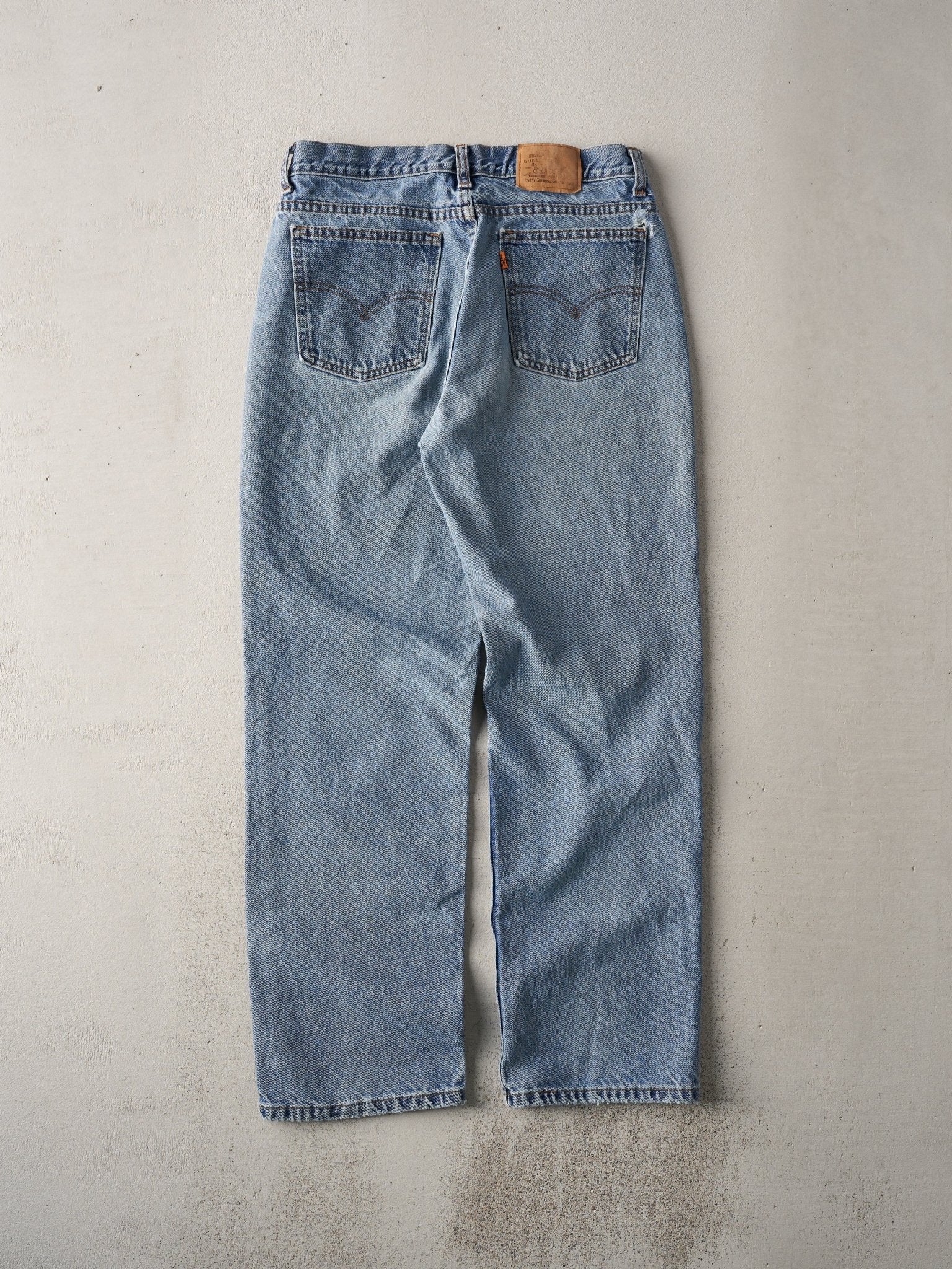 Vintage 70s Light Wash Orange Tab Levis Denim Jeans (31x29)