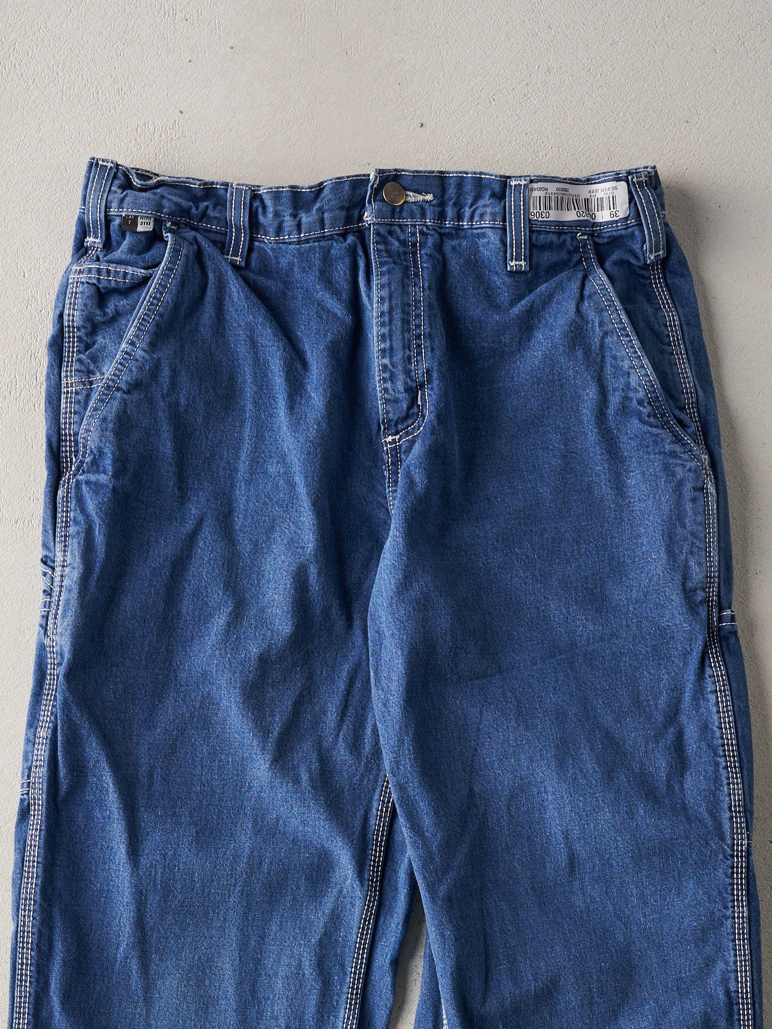 Vintage Y2K Blue Fire Resistant Carhartt Denim Jeans (34x33)