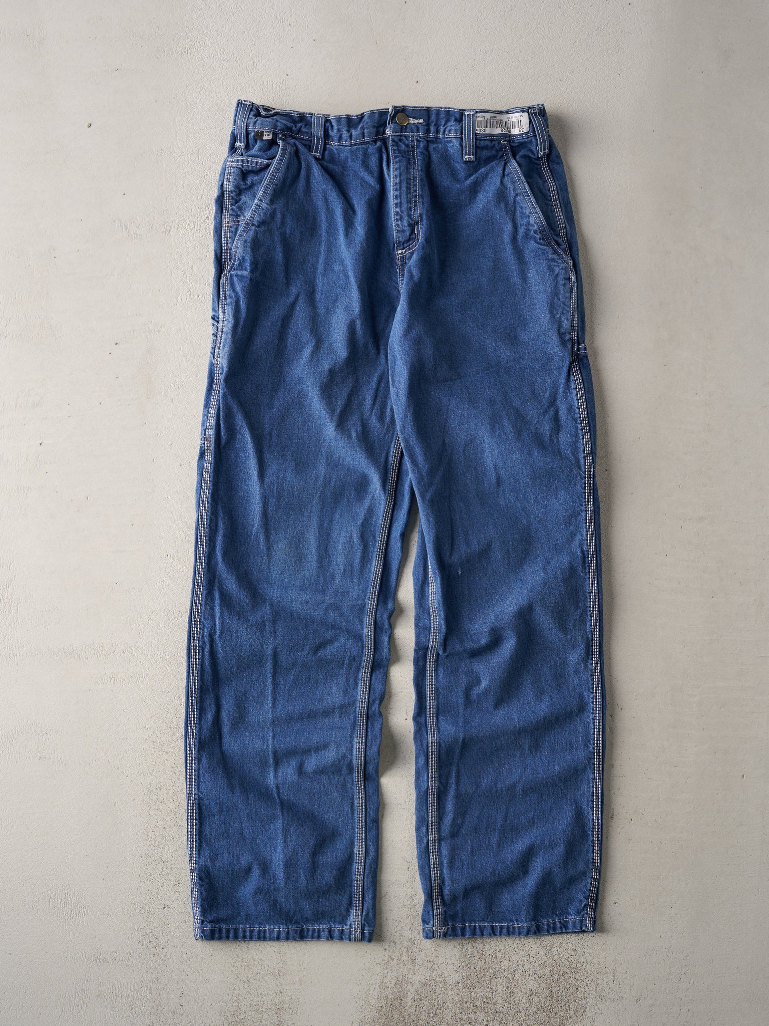 Vintage Y2K Blue Fire Resistant Carhartt Denim Jeans (34x33)