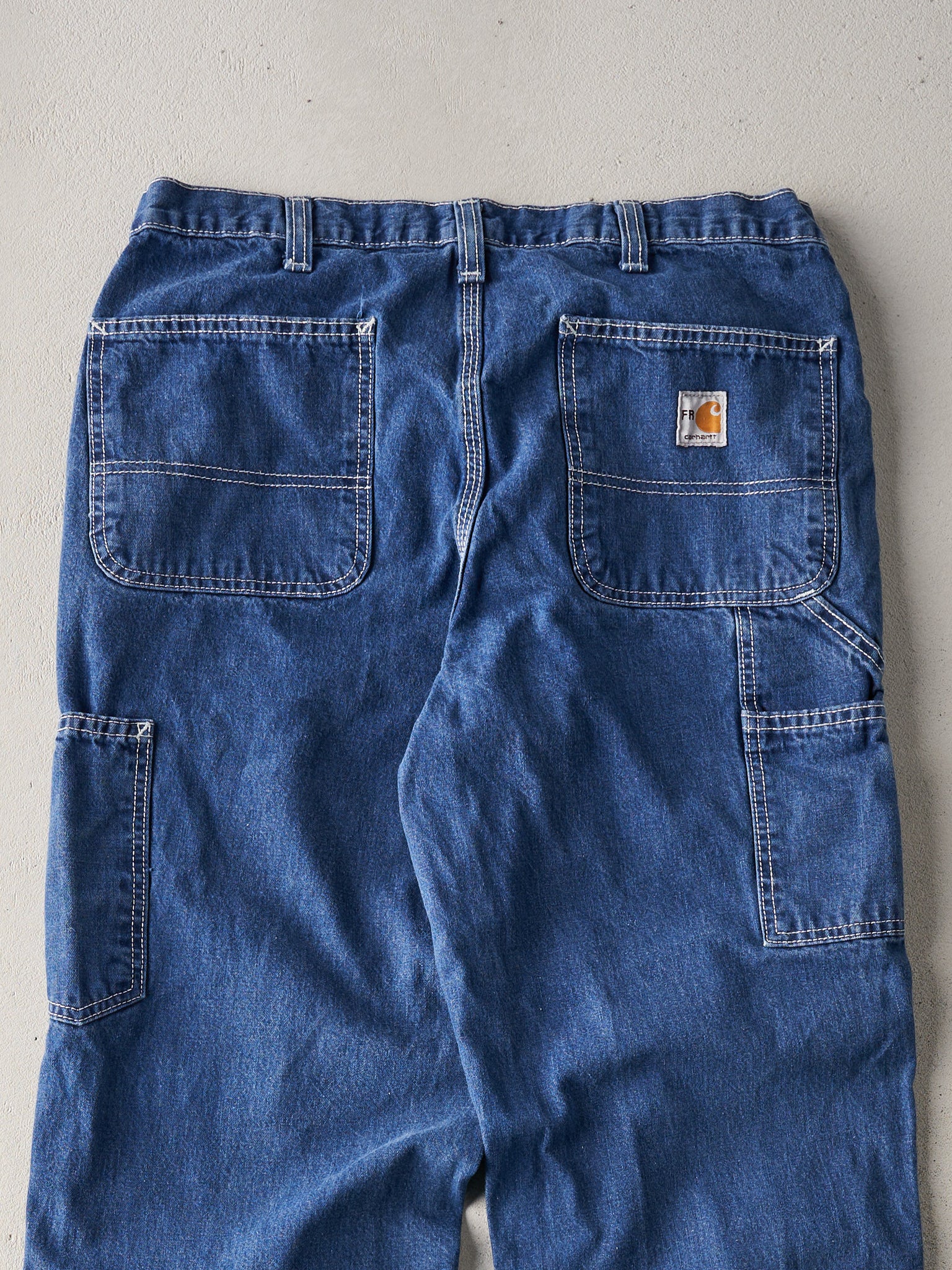 Vintage Y2K Blue Fire Resistant Carhartt Denim Jeans (34x33)