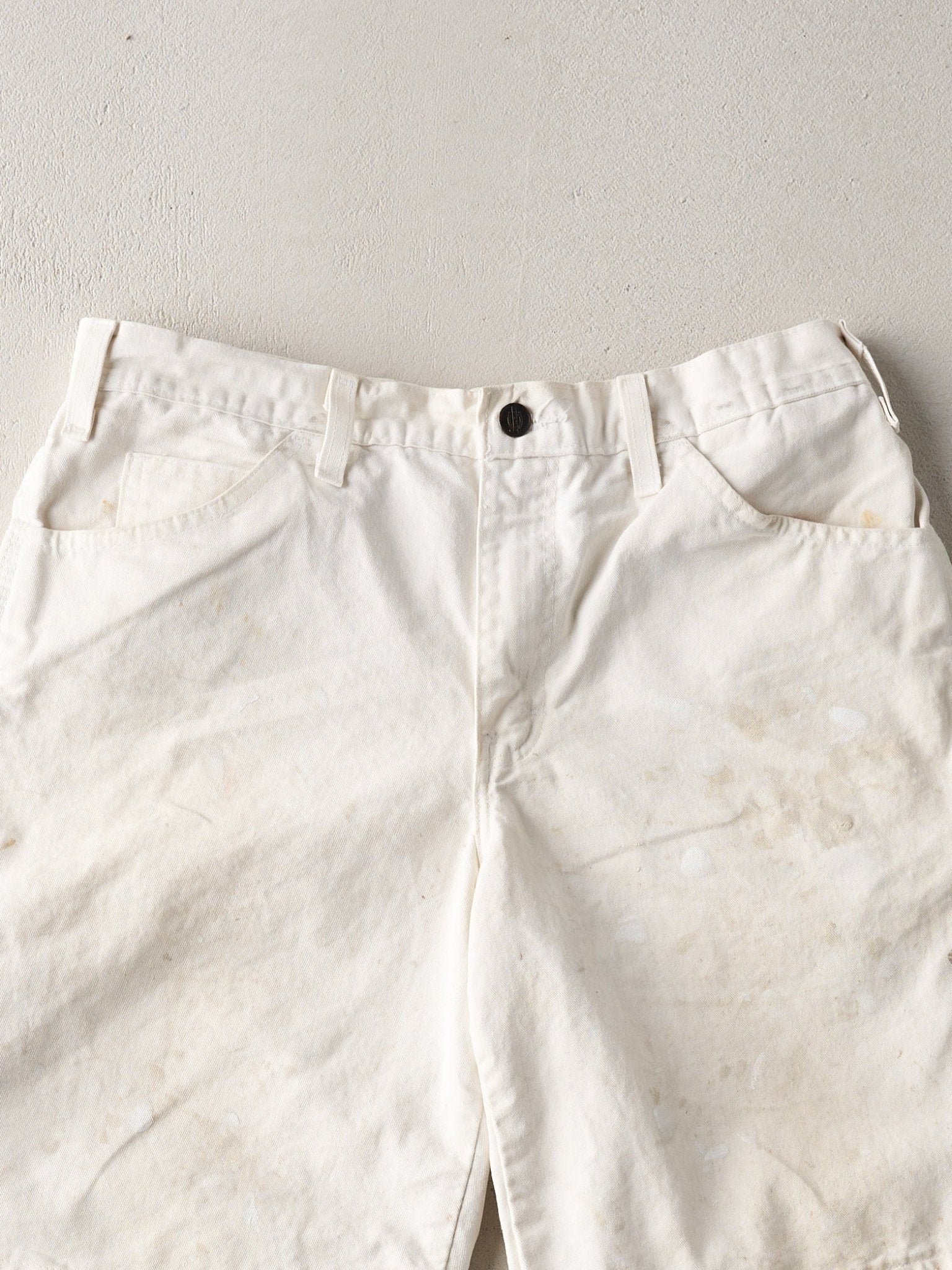 Vintage 90s White Dickies Work Shorts (32x9)