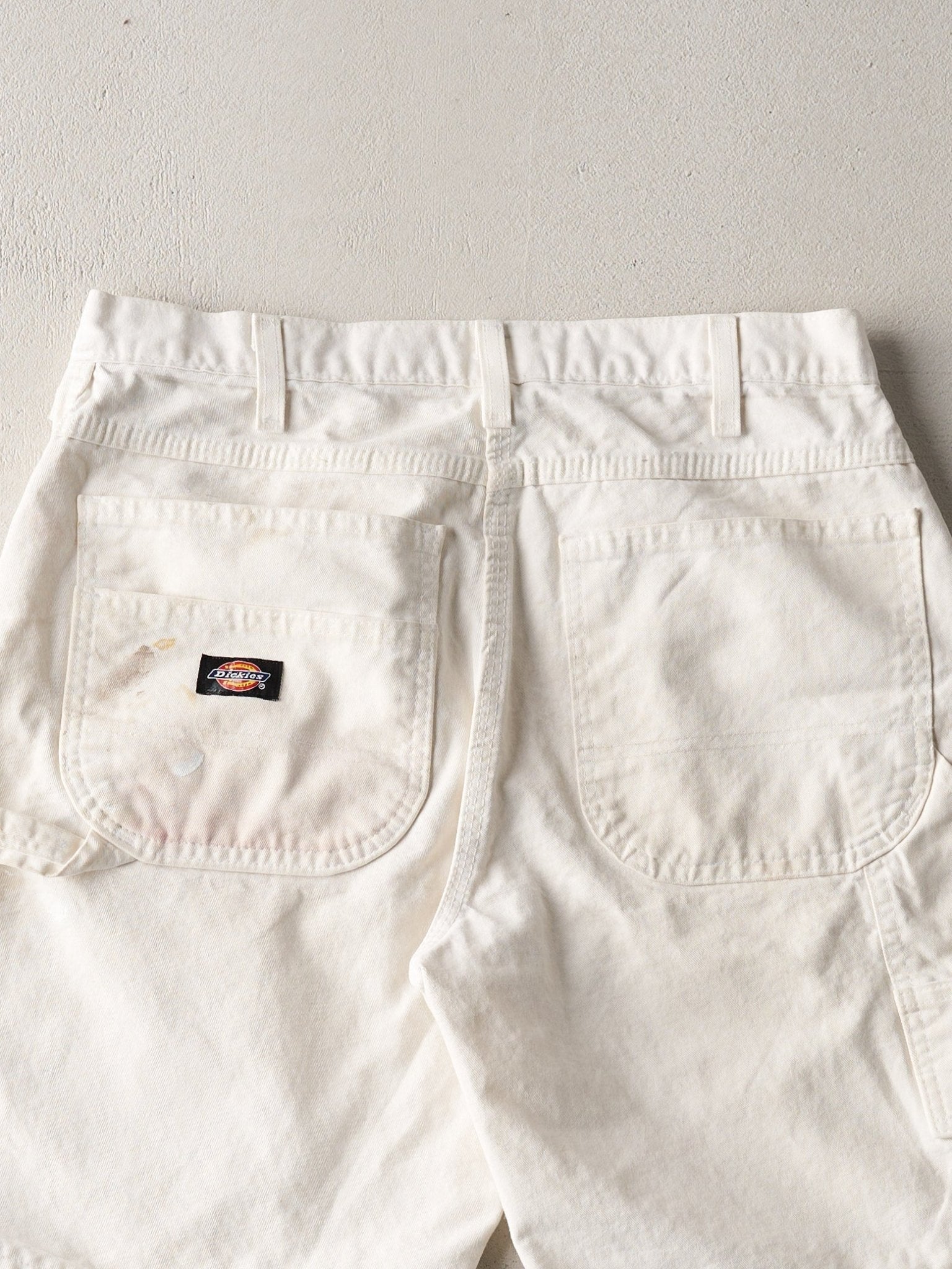 Vintage 90s White Dickies Work Shorts (32x9)