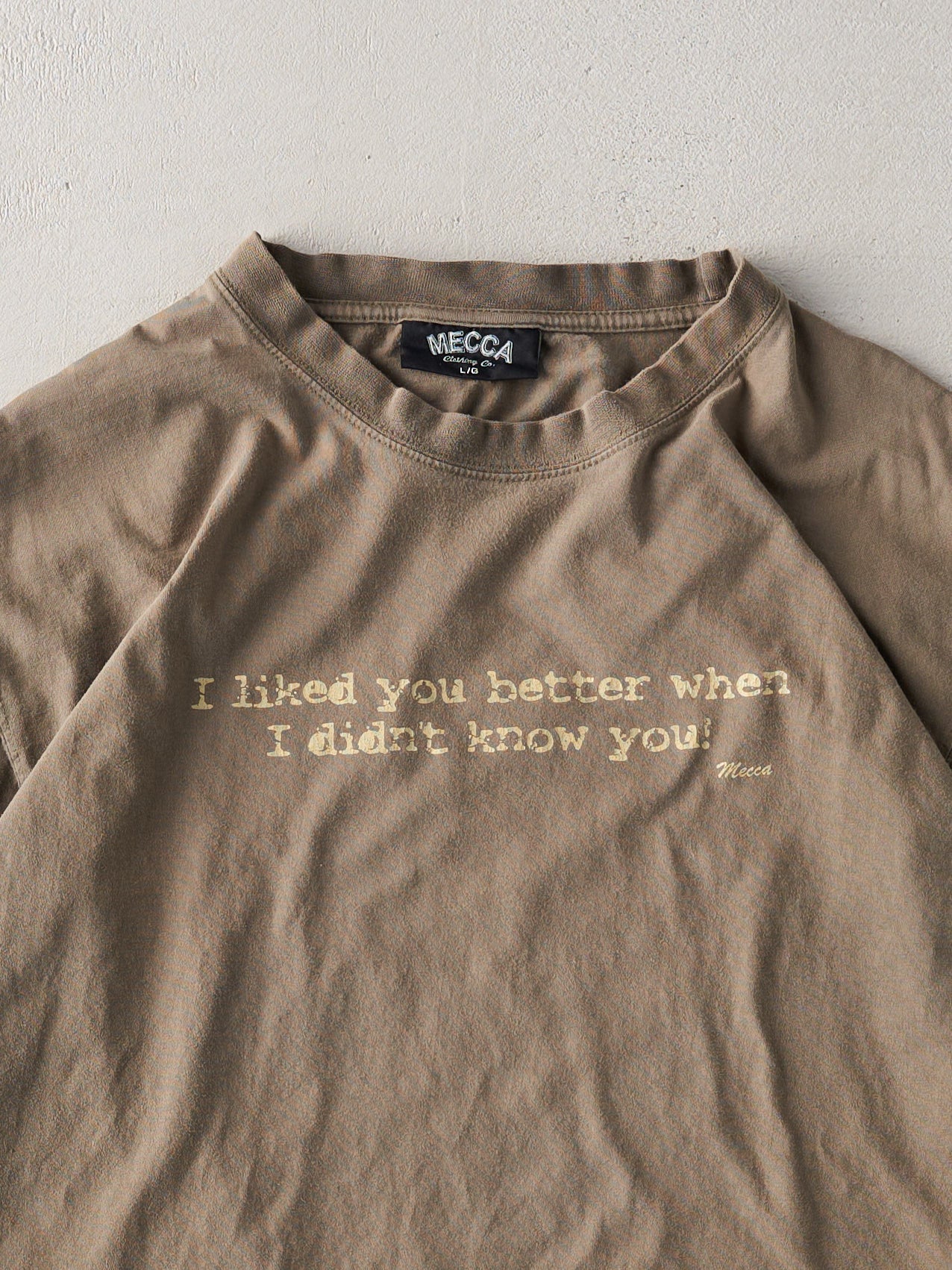 Vintage 90s Green "I Liked You Better" Tee (M/L)