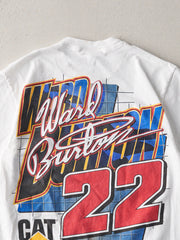 Vintage 01' White Ward Burton Nascar Racing Tee (S)