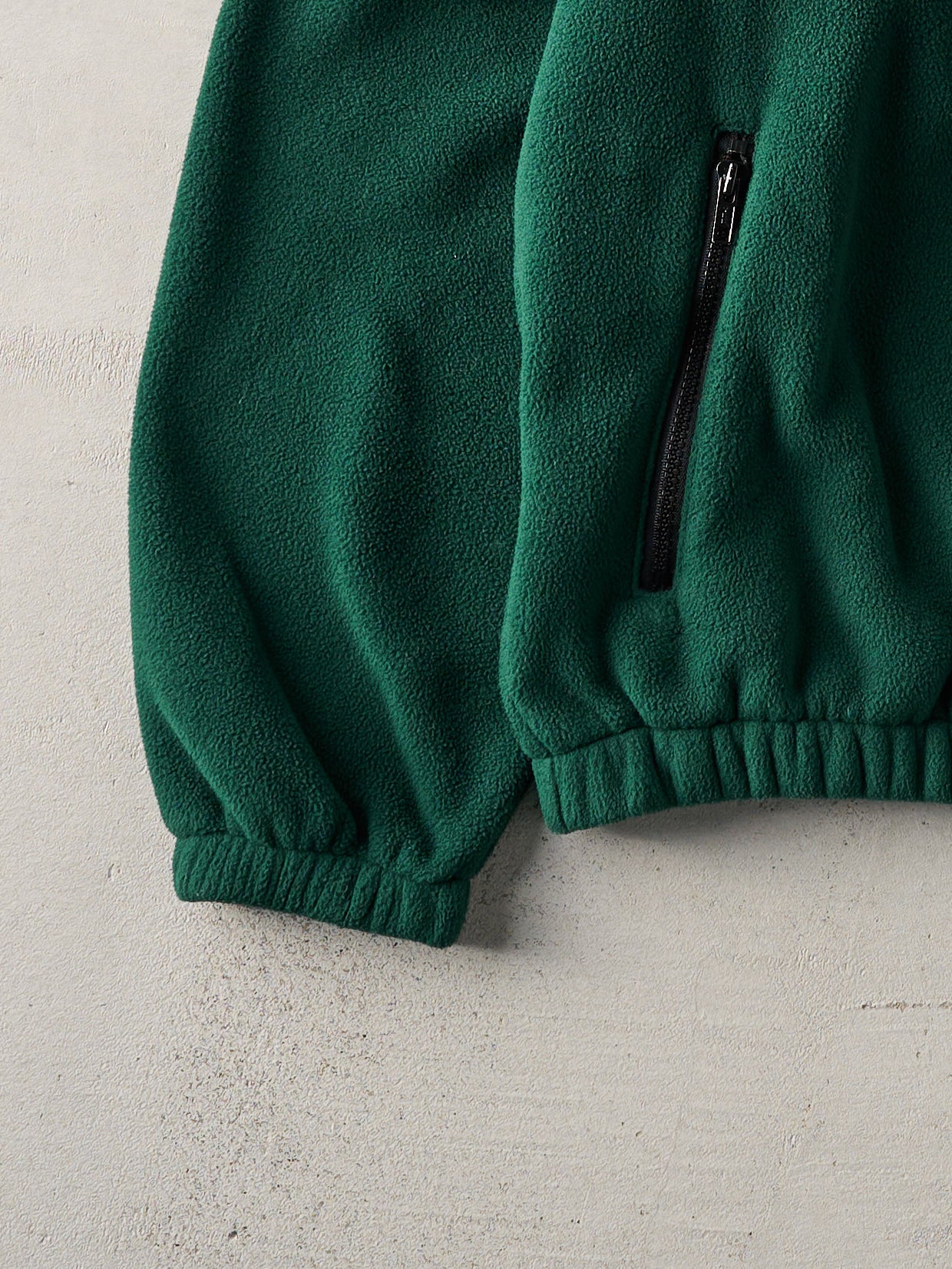 Vintage 90s Forest Green Eddie Bauer Fleece Zip Up (L)