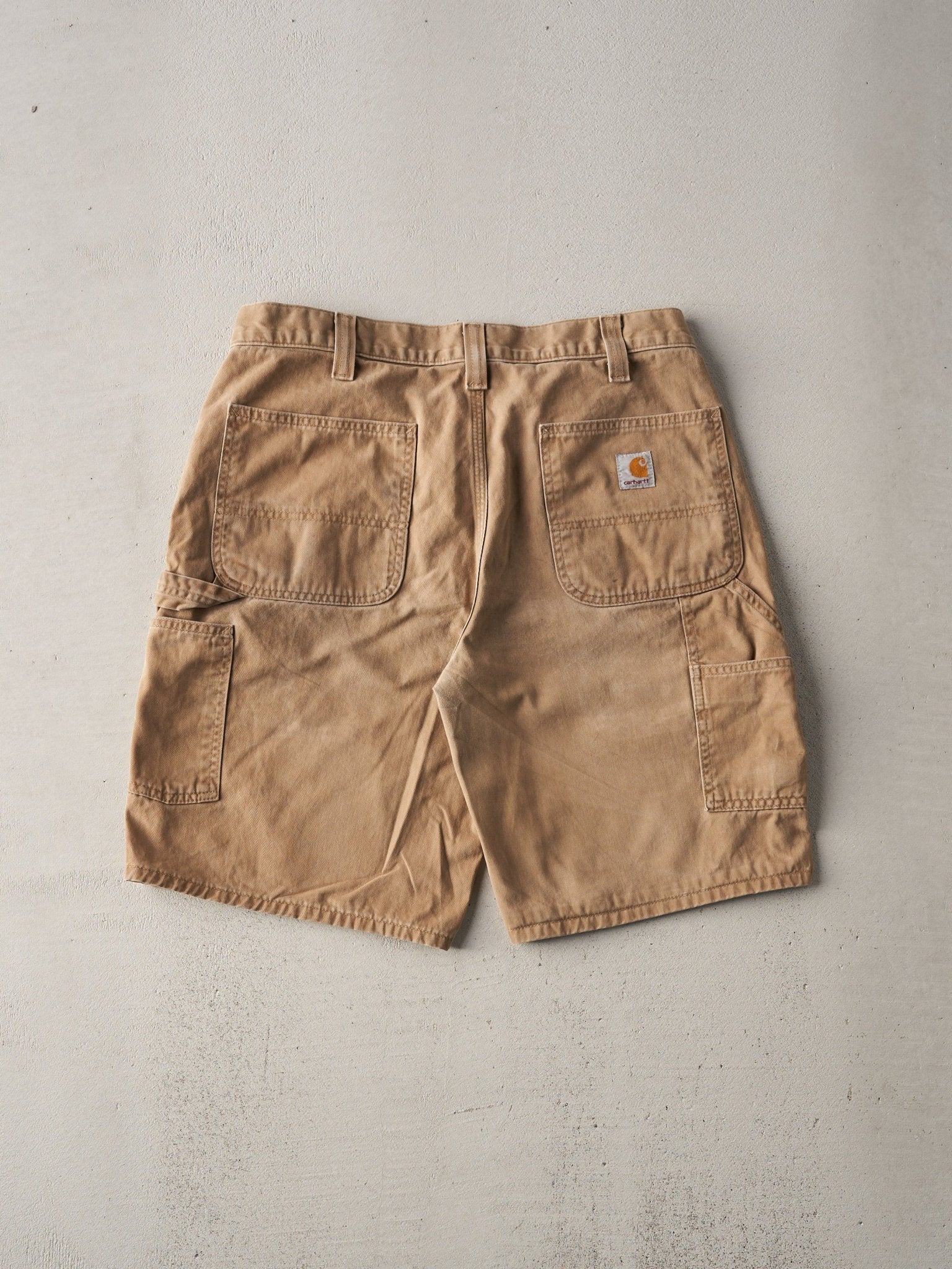 Vintage Y2K Beige Carhartt Relaxed Fit Carpenter Shorts (34x10)