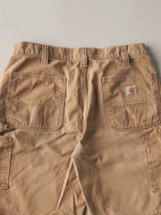 Vintage Y2K Beige Carhartt Relaxed Fit Carpenter Shorts (34x10)