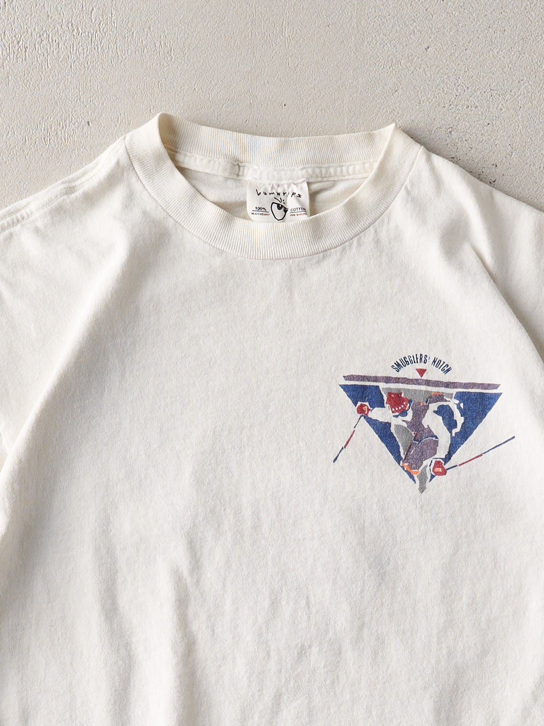 Vintage 90s White Smuglers Notch Ski Single Stitch Tee (S)