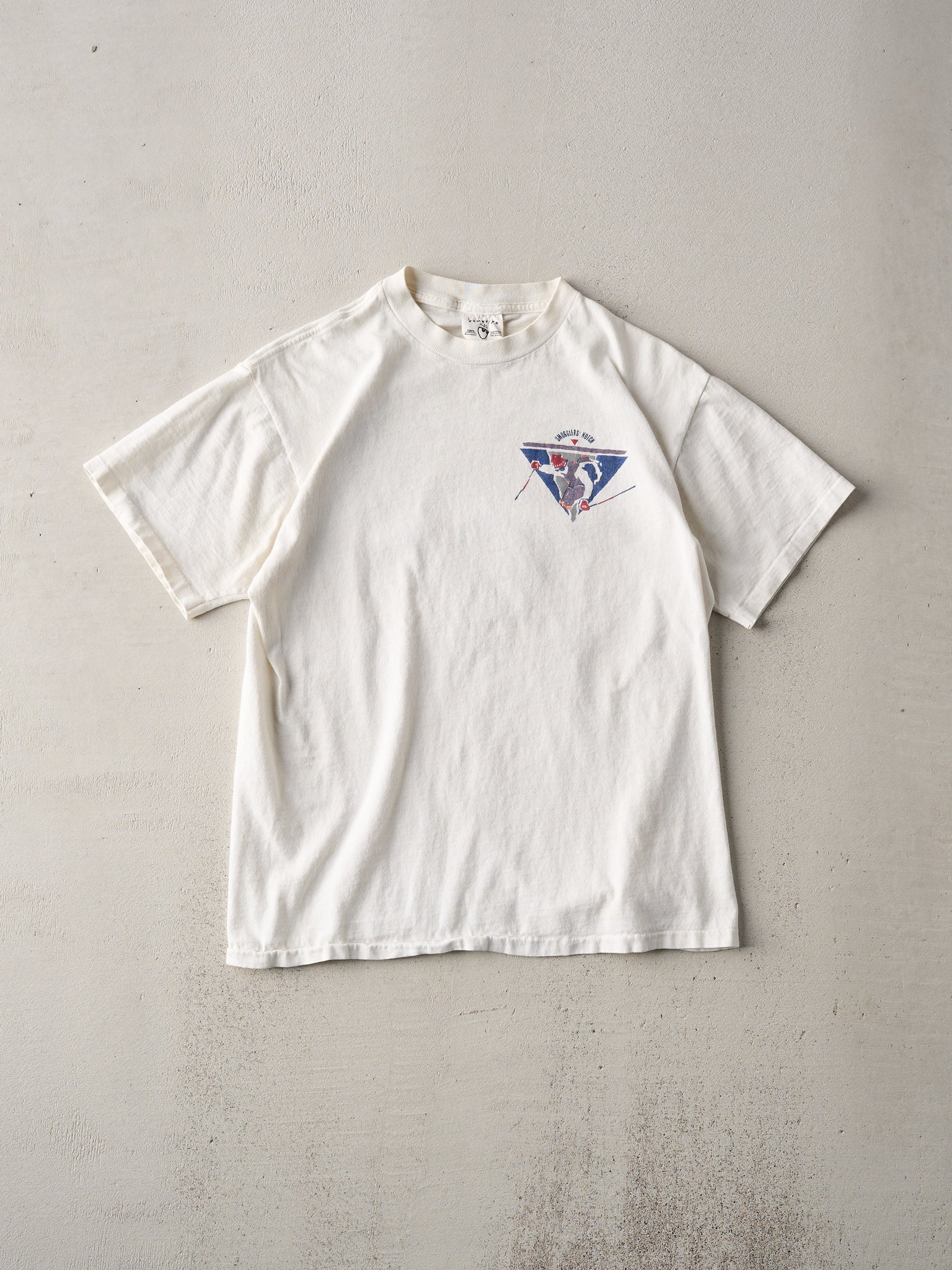 Vintage 90s White Smuglers Notch Ski Single Stitch Tee (S)