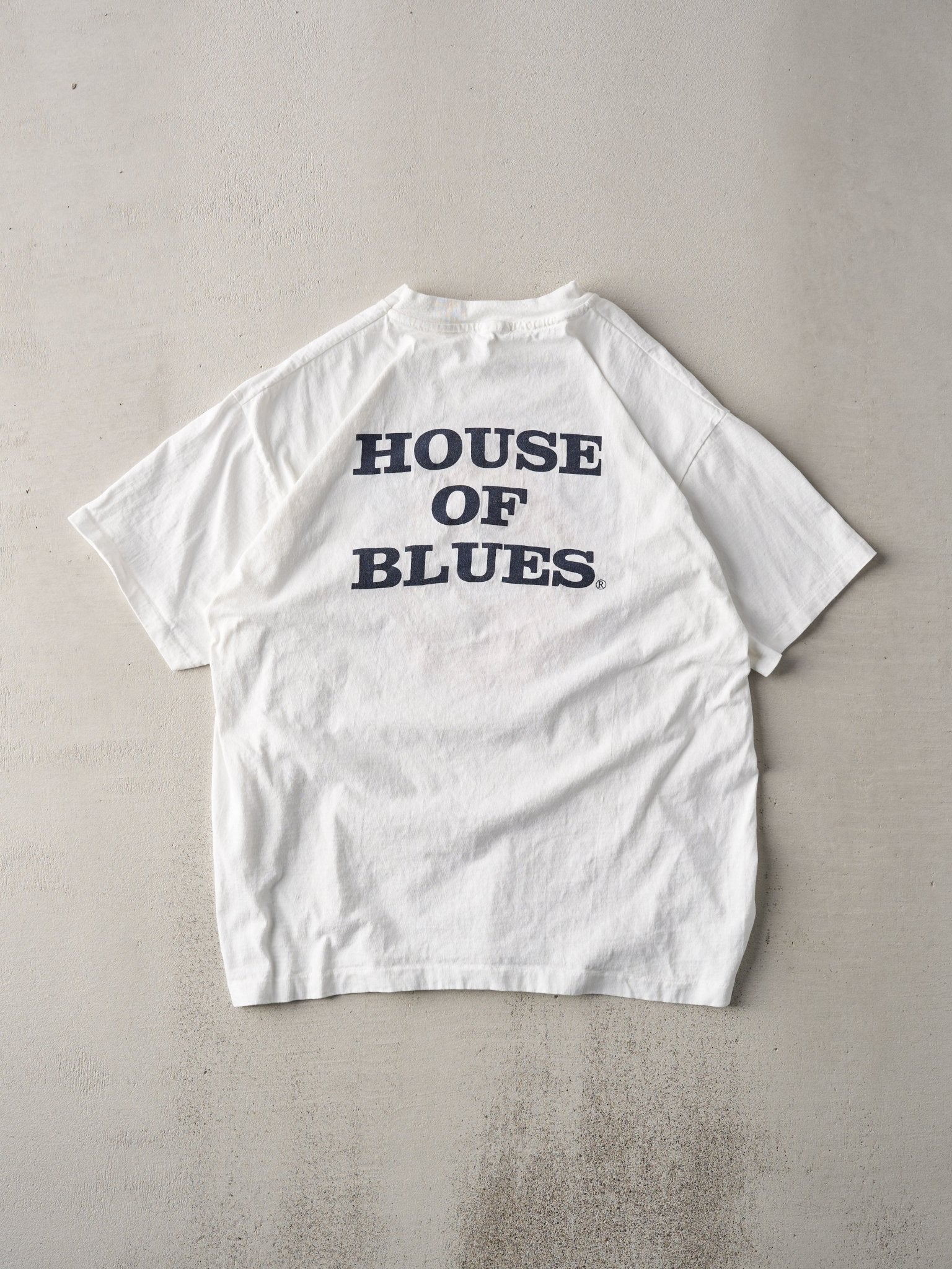 Vintage '97 White New Orleans Super Bowl House of Blues Tee (M)