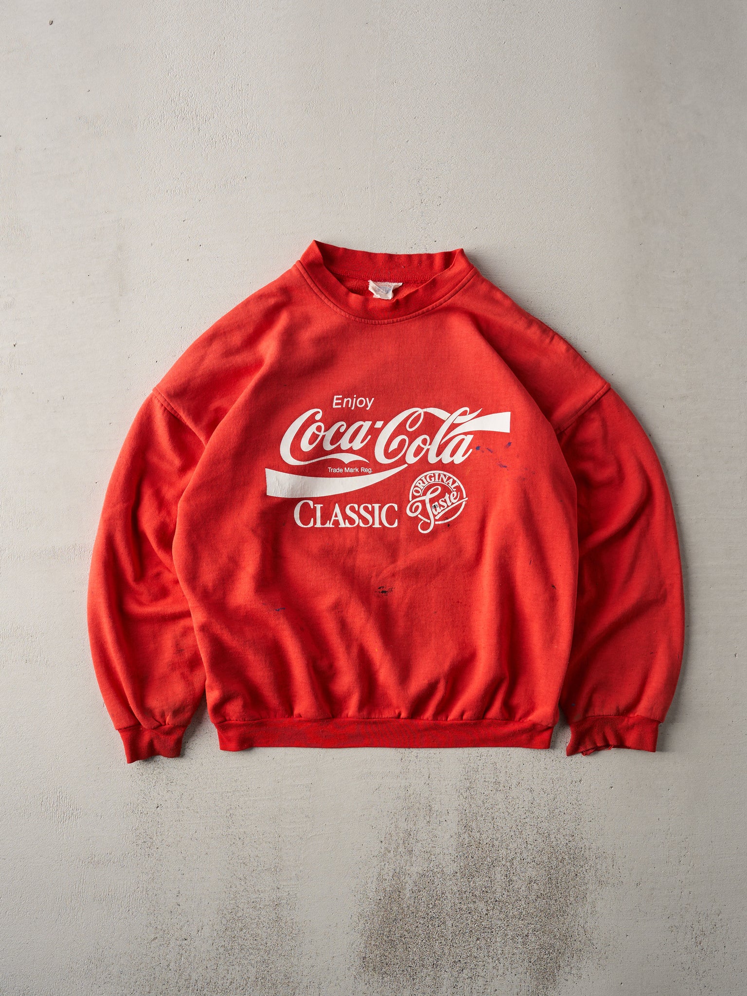 Vintage 80s Red Coca Cola Boxy Crewneck (L)