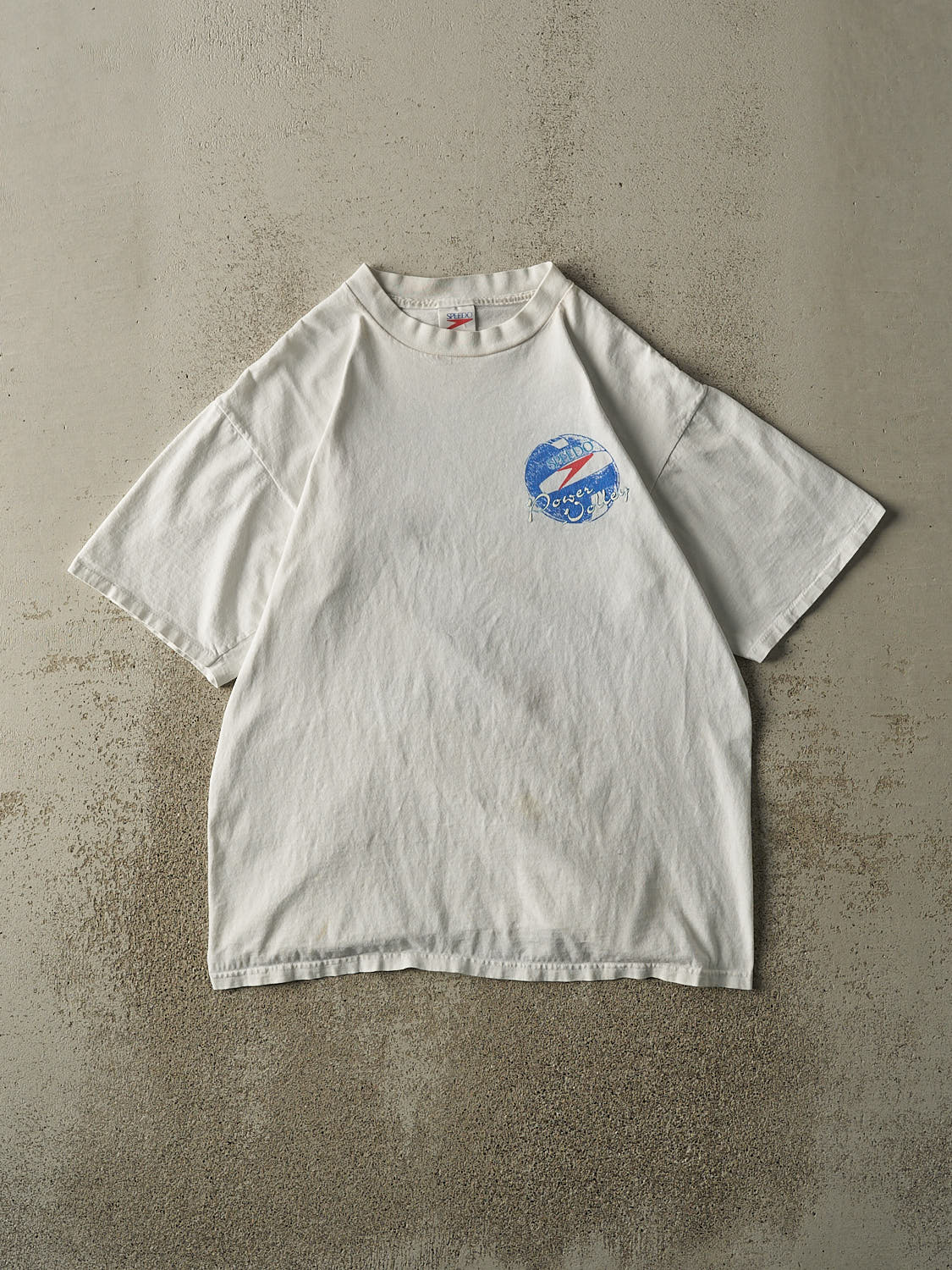 Vintage 92' White Speedo Volleyball Tee (M/L)