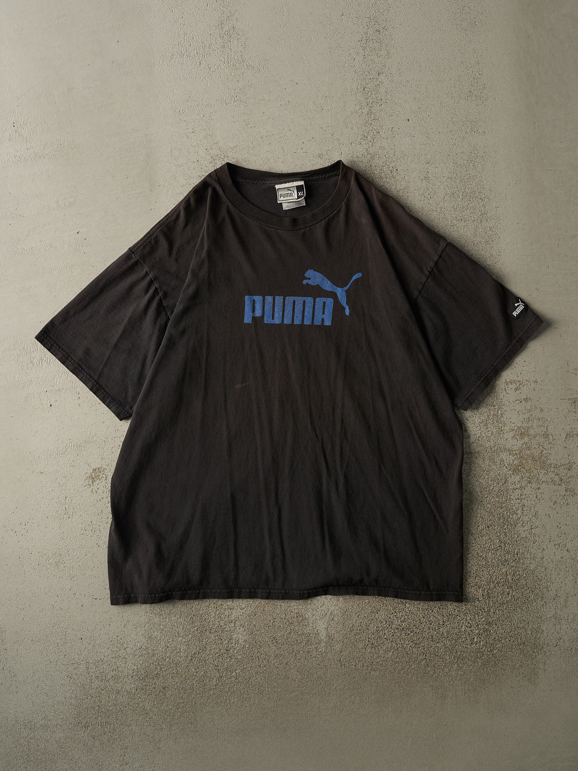 Vintage 90s Black Puma Logo Tee (XL/XXL)