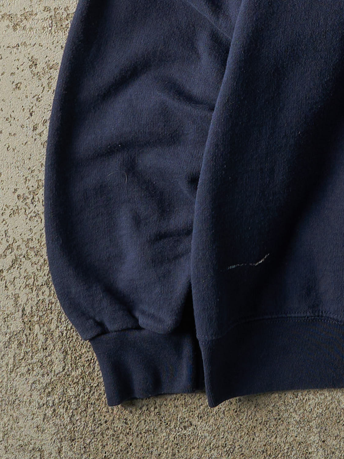 Vintage 90s Navy Blue Blank Crewneck (M)