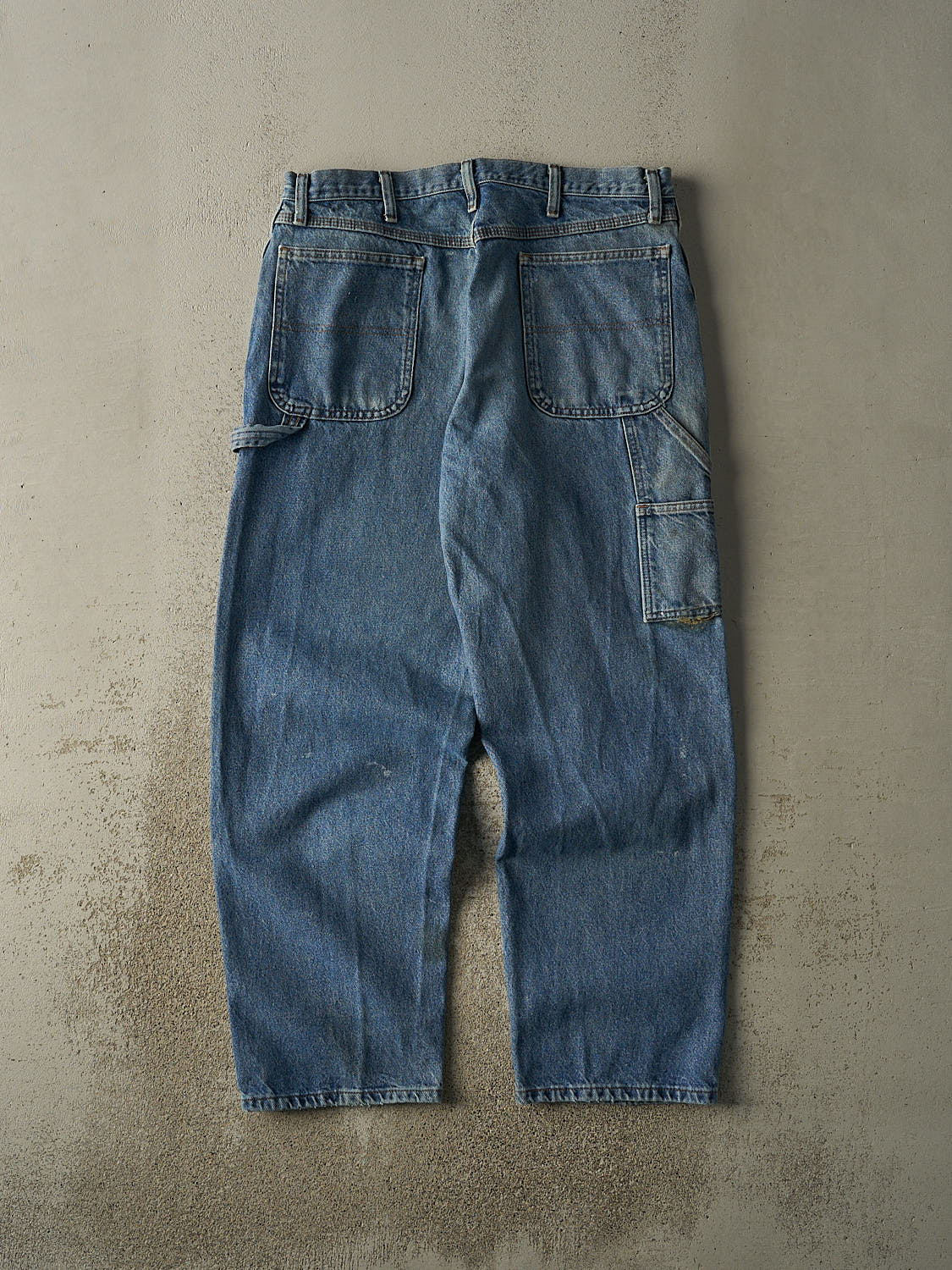 Vintage 90s Mid Wash Rustler Carpenter Jeans (35x31.5)