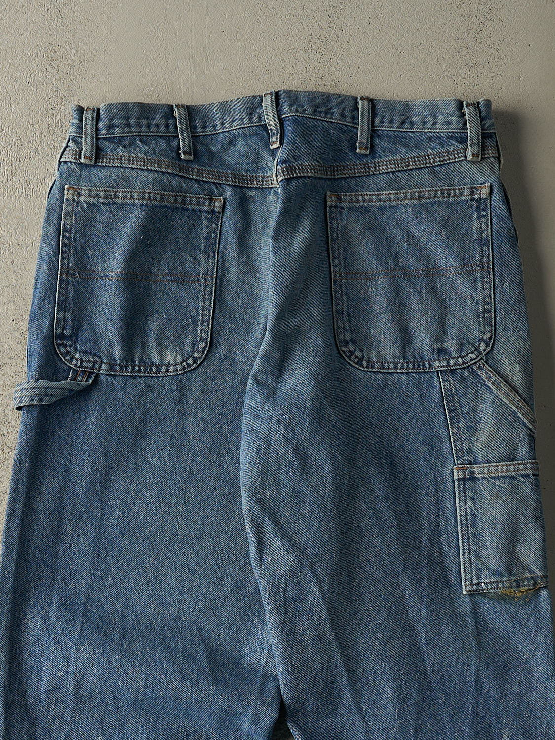 Vintage 90s Mid Wash Rustler Carpenter Jeans (35x31.5)