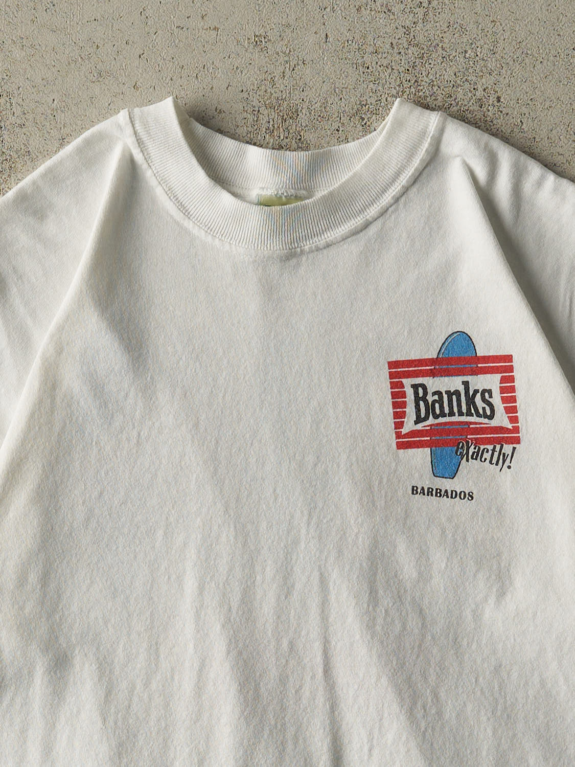 Vintage Y2K White Banks Beer Tee (M)