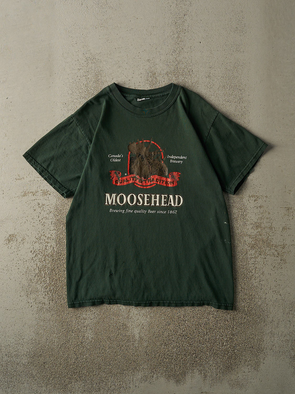 Vintage 90s Green Moosehead Beer Tee (M/L)