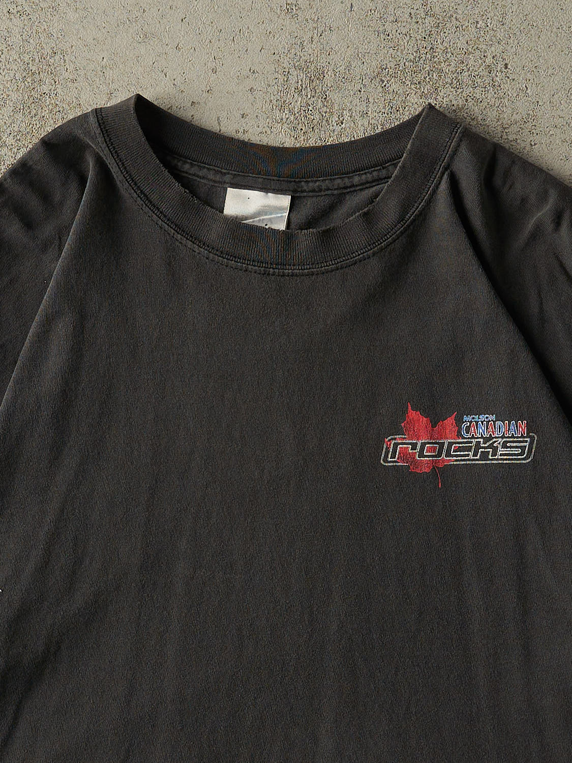 Vintage 90s Faded Black Molson Canadian Rocks Tee (L/XL)