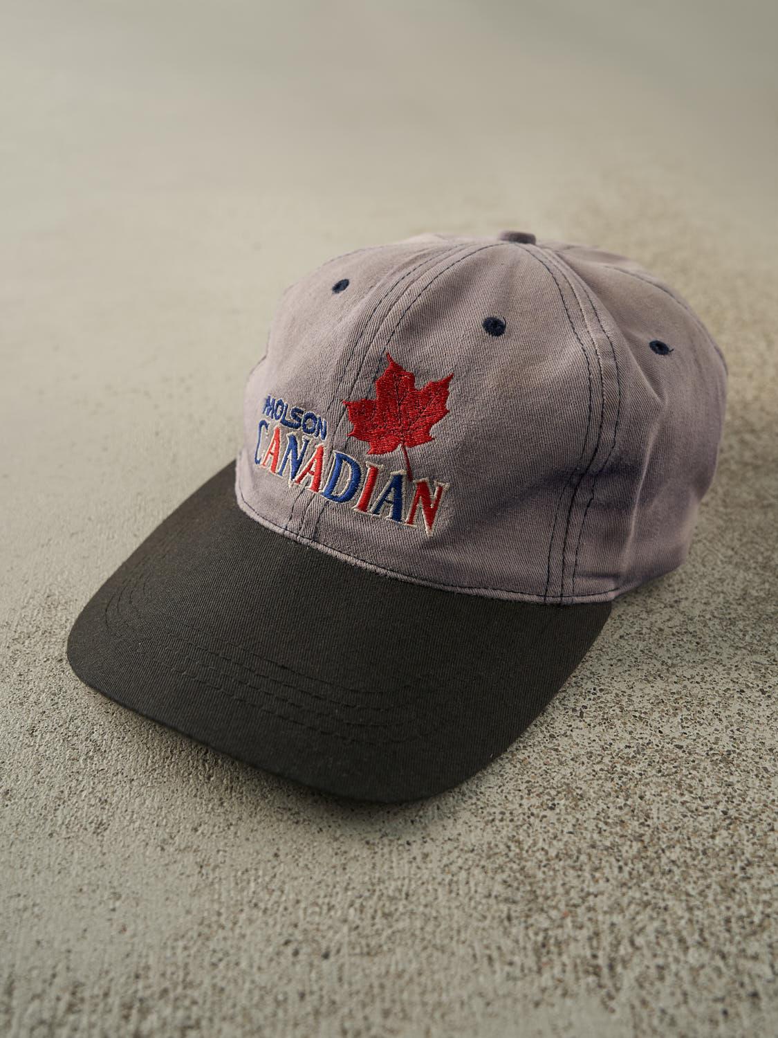 Vintage 90s Blue & Black Embroidered Molson Canadian Strapback