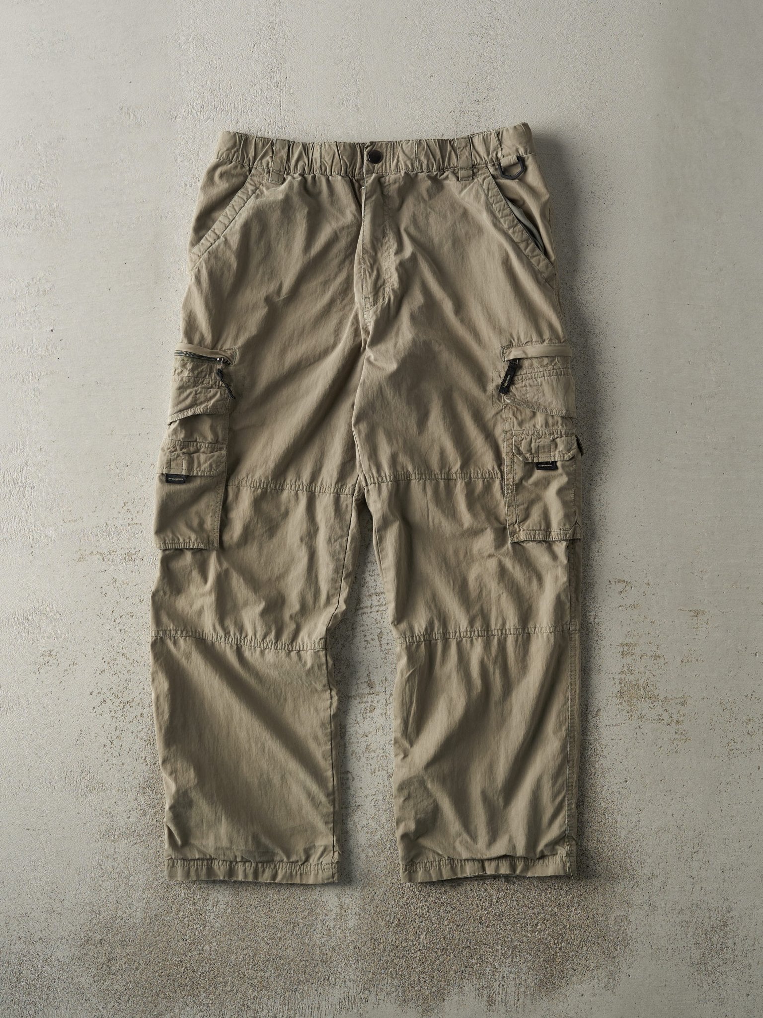 Vintage Y2K Green BC Clothing Double Knee Cargo Pants (33x28.5)