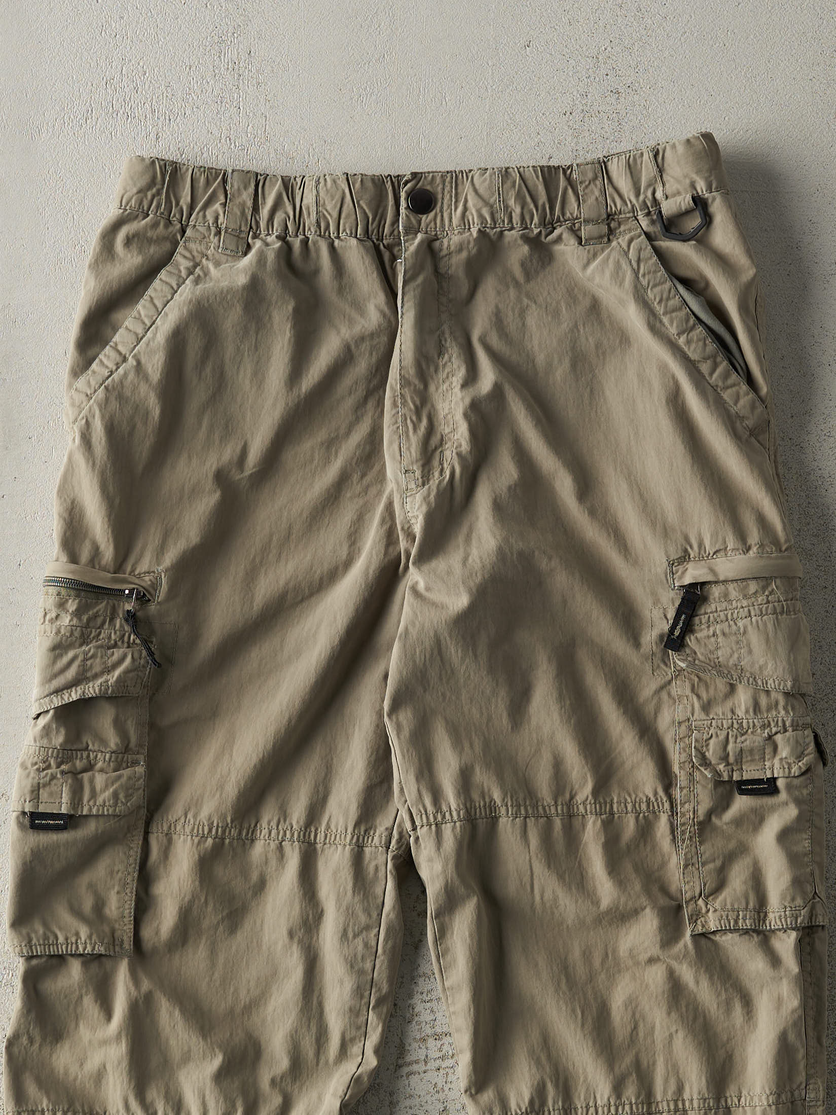 Vintage Y2K Green BC Clothing Double Knee Cargo Pants (33x28.5)