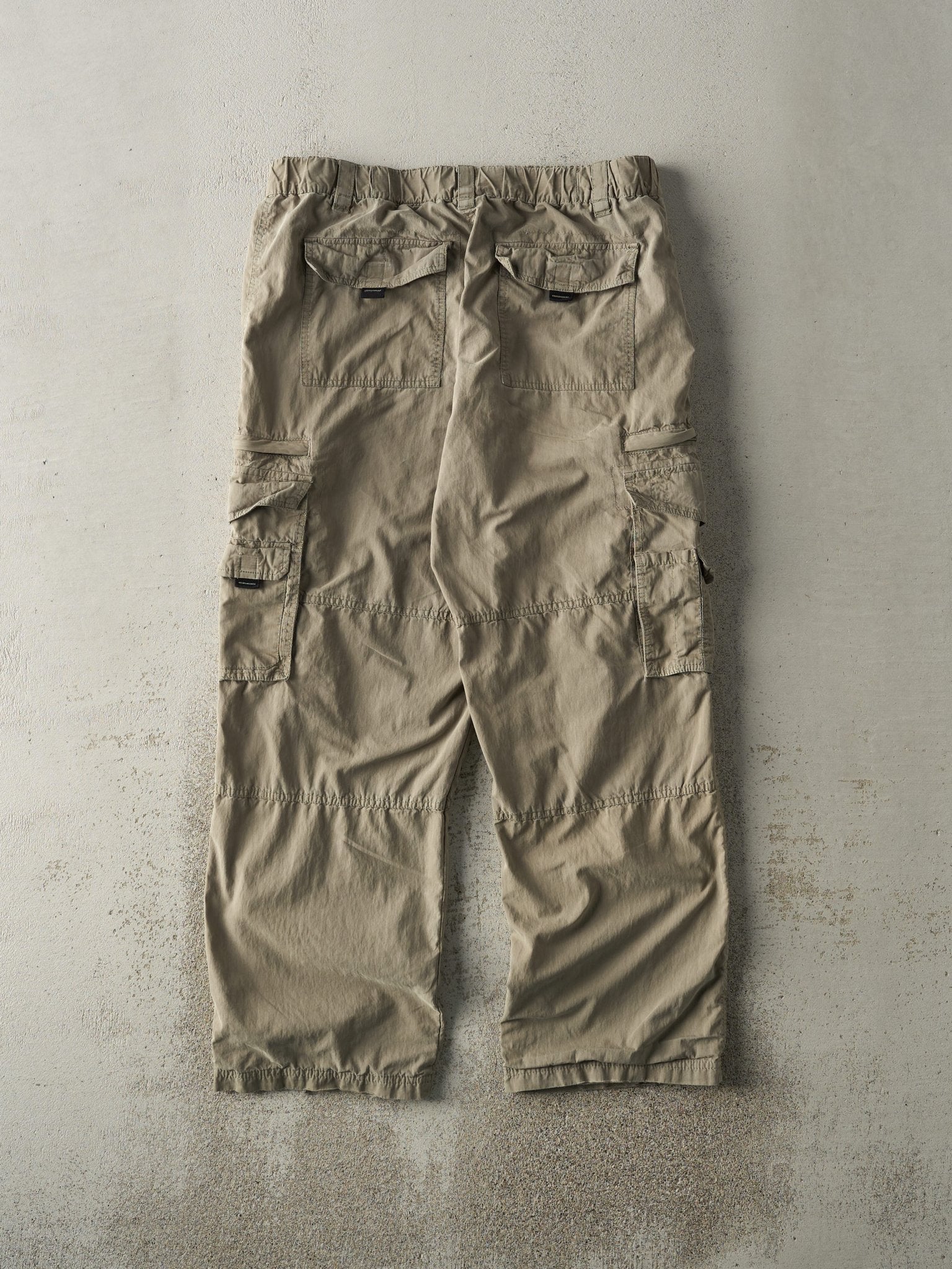 Vintage Y2K Green BC Clothing Double Knee Cargo Pants (33x28.5)