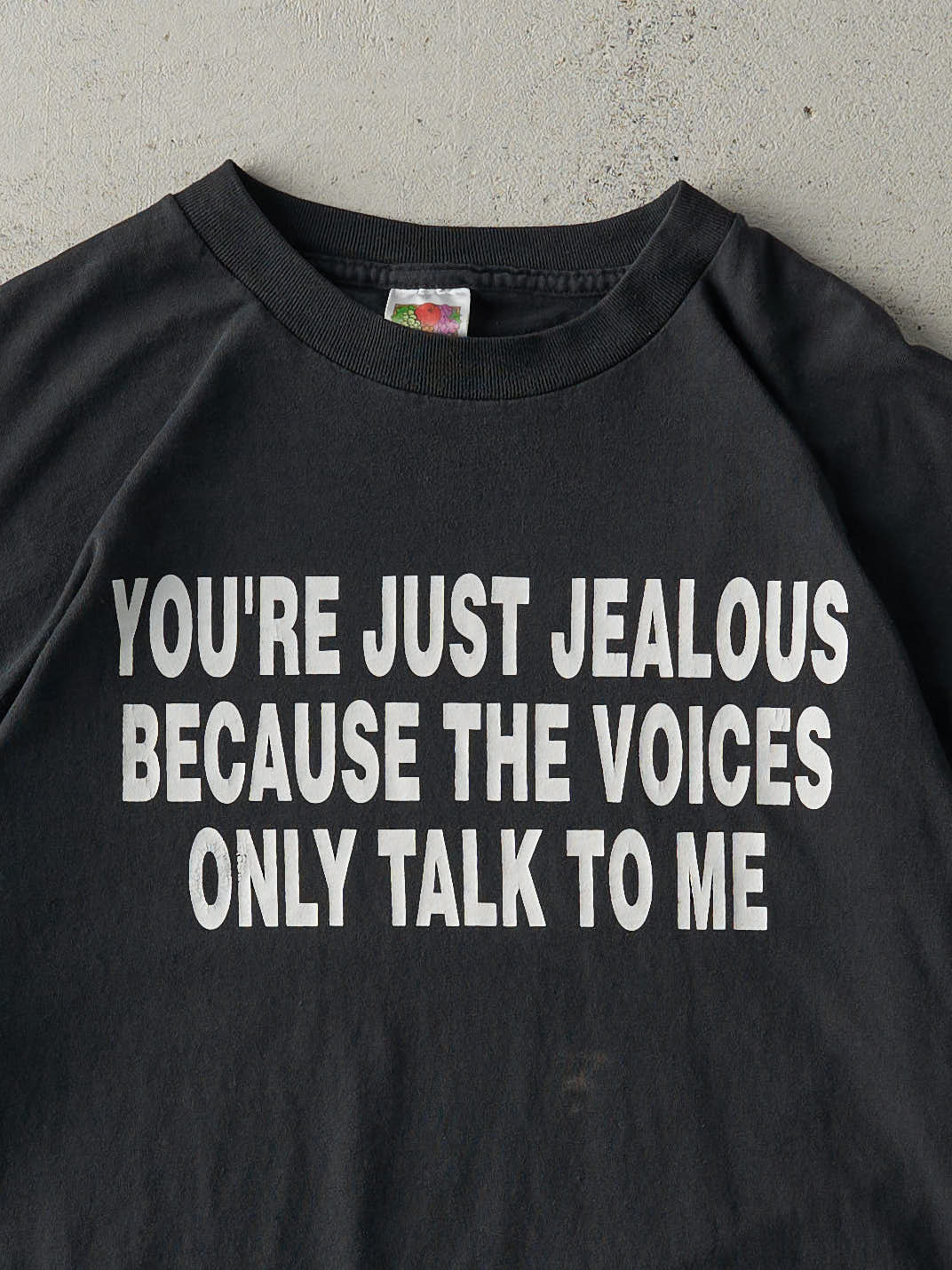 Vintage Y2K Black "Your Just Jealous" Tee (M/L)