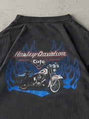 Vintage 98' Black Harley Davidson Cafe Las Vegas Pocket Tee (M/L)