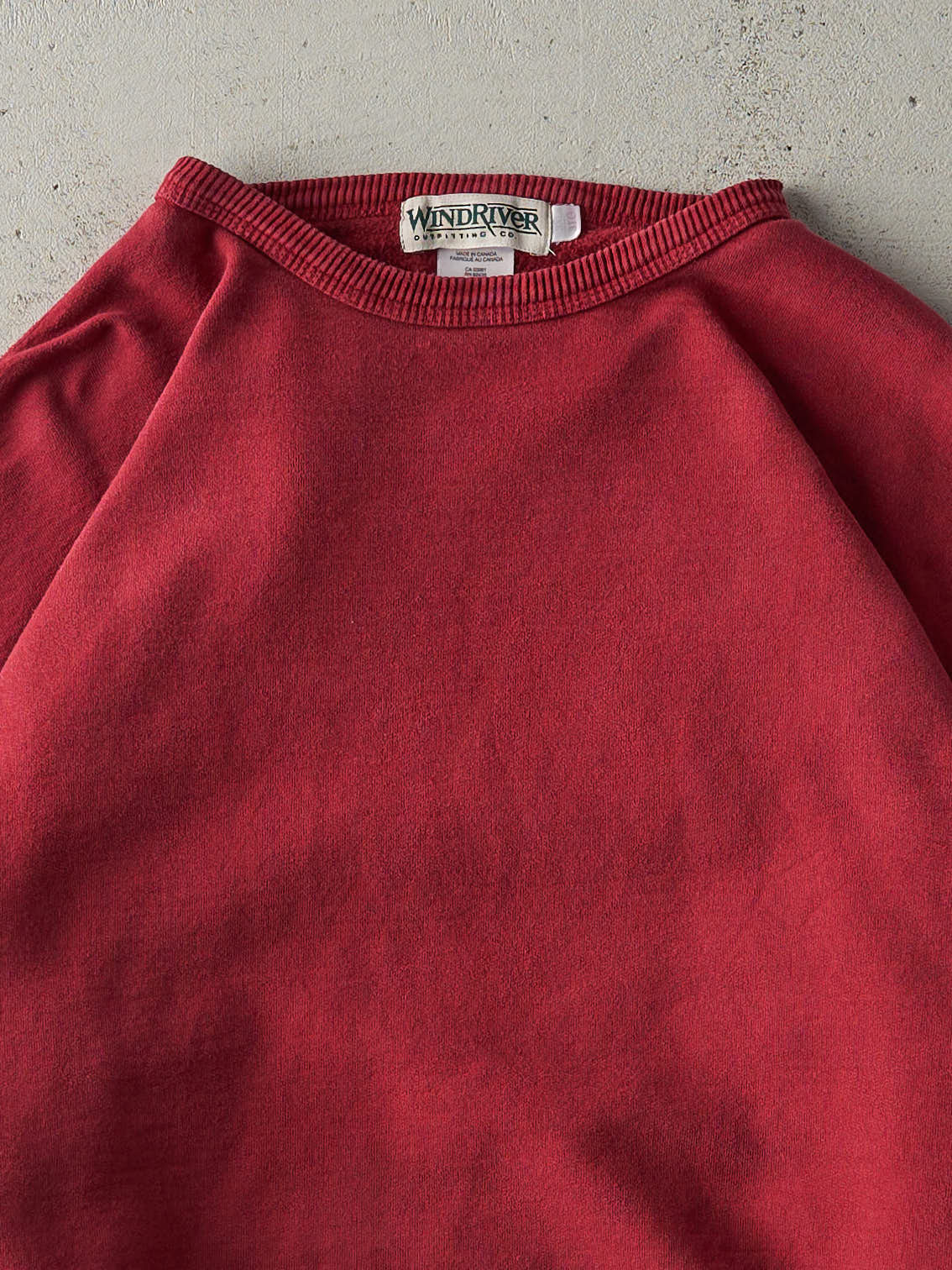 Vintage 90s Burgundy Blank Wind River Crewneck (XXL/XXXL)