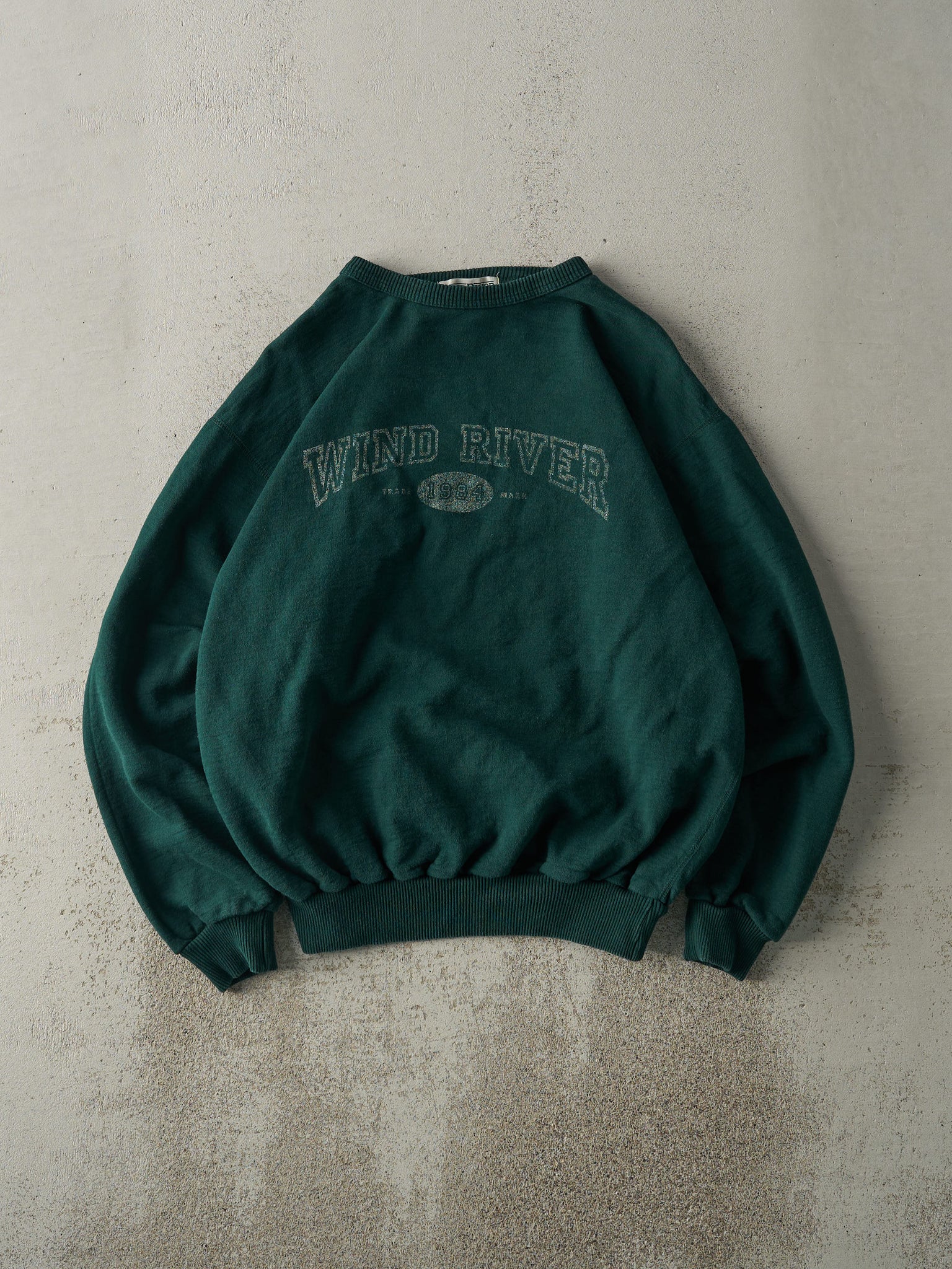 Vintage 90s Forest Green Wind River Crewneck (M/L)