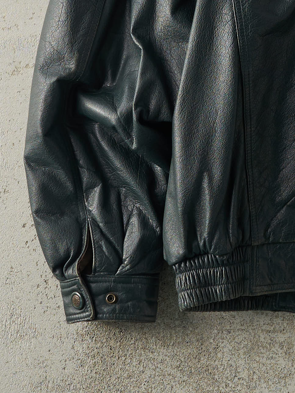 Vintage 90s Green Moores Leather Jacket (M)