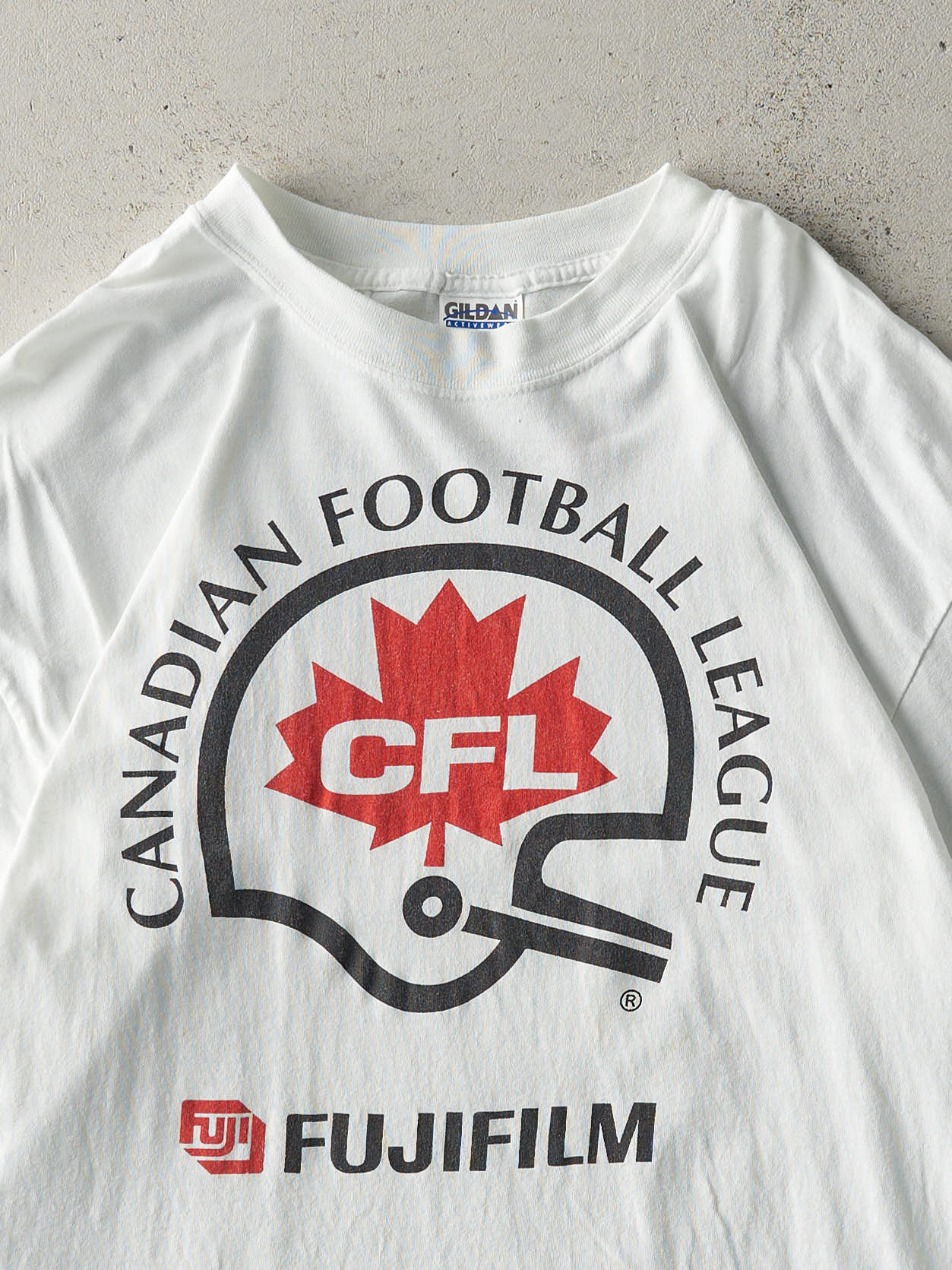 Vintage Y2K White CFL Fujifilm Tee (L)