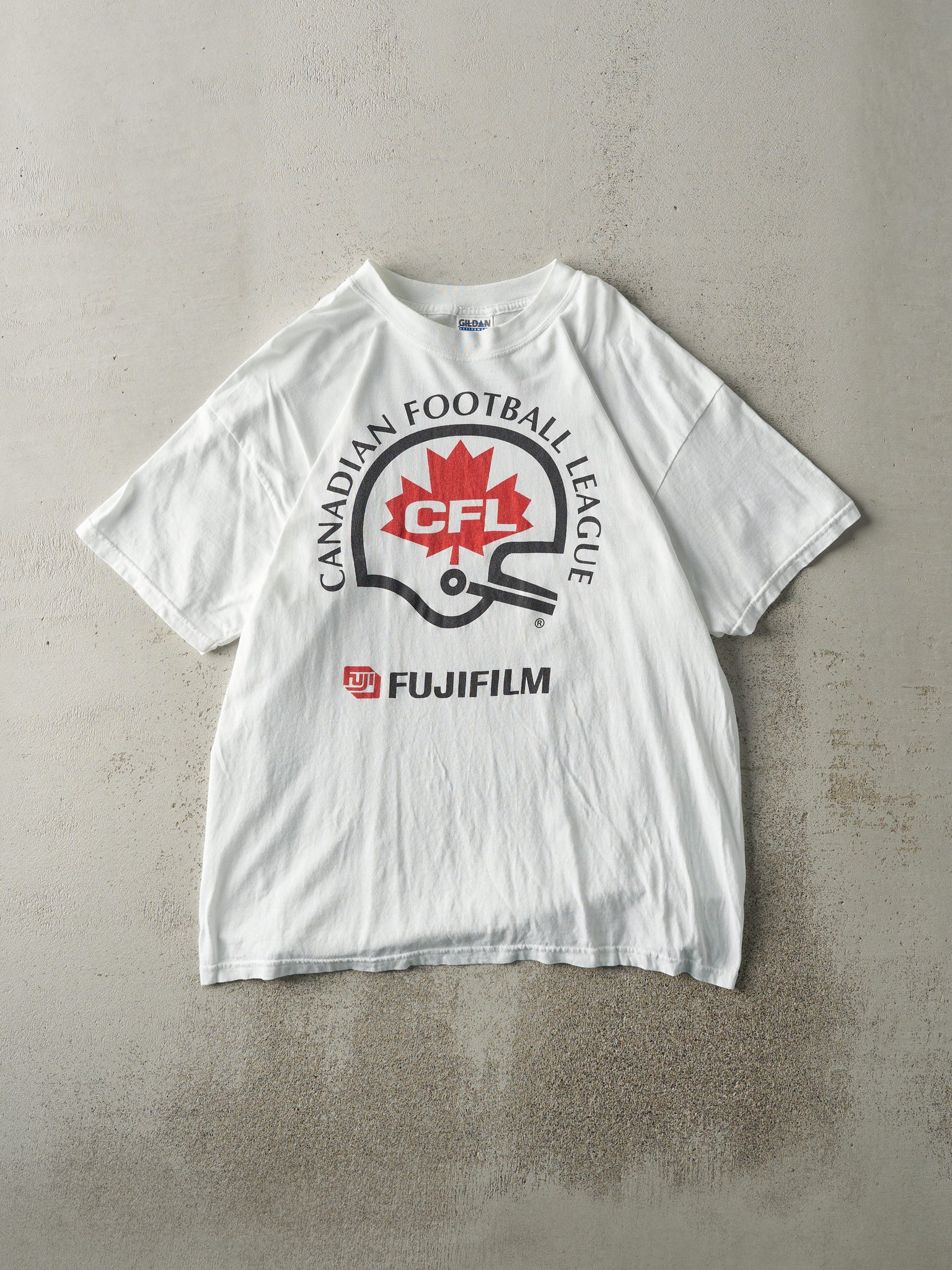 Vintage Y2K White CFL Fujifilm Tee (L)