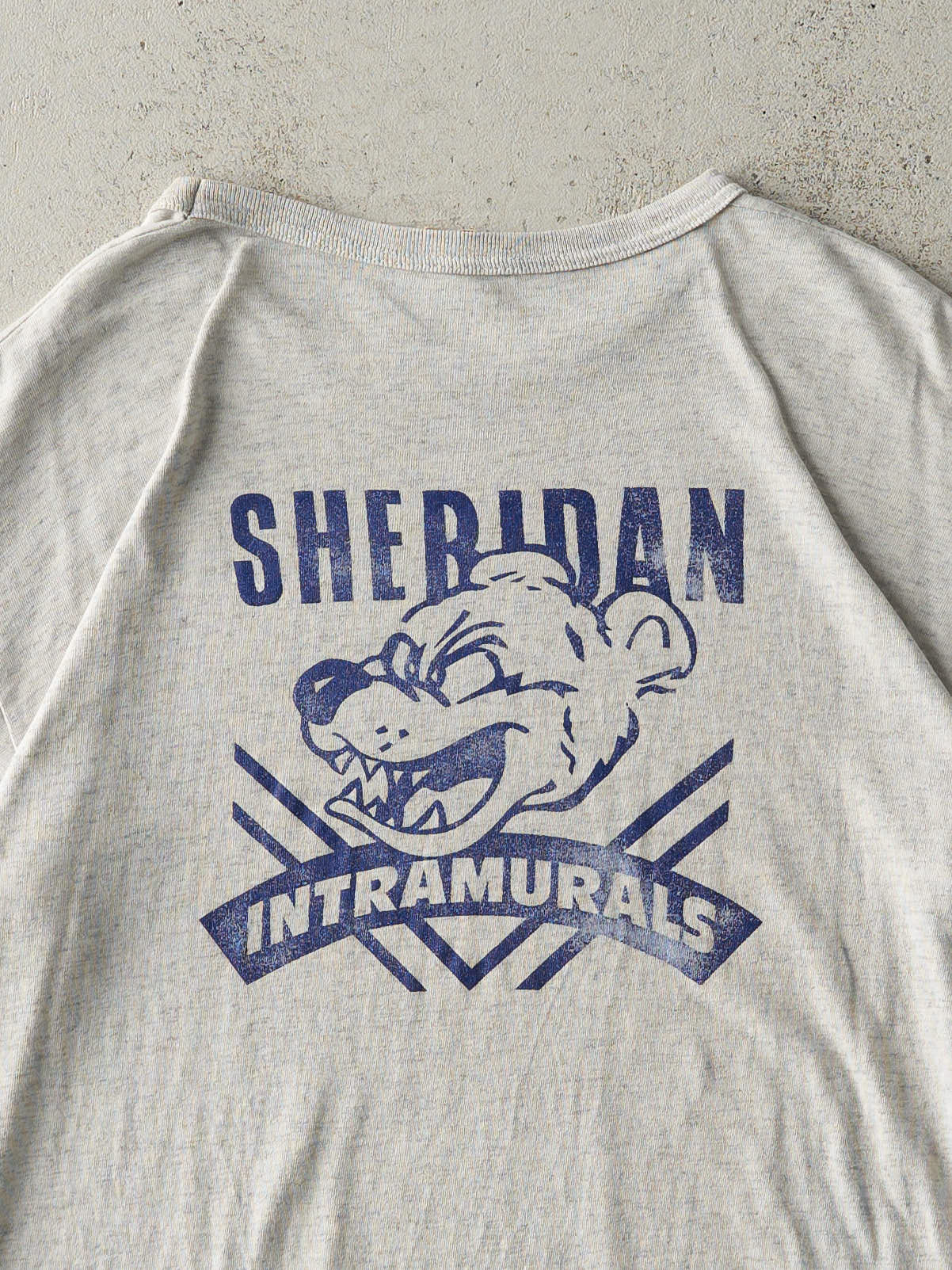 Vintage 90s Heather Grey Sheridan Campus Recreation Tee (M)