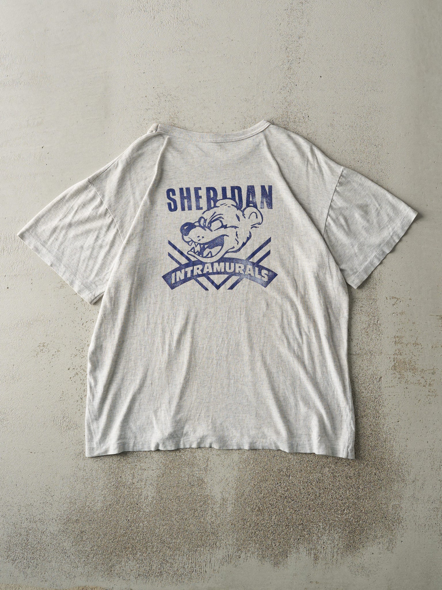 Vintage 90s Heather Grey Sheridan Campus Recreation Tee (M)