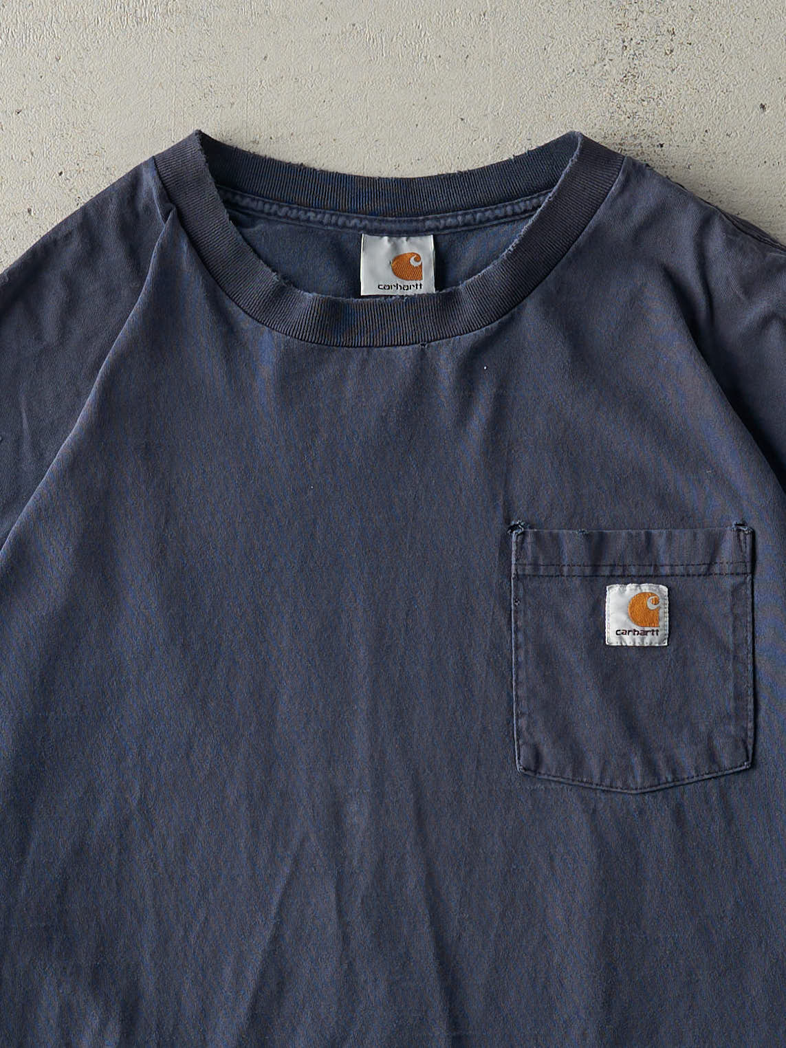 Vintage 90s Navy Blue Carhartt Pocket Tee (XXL)