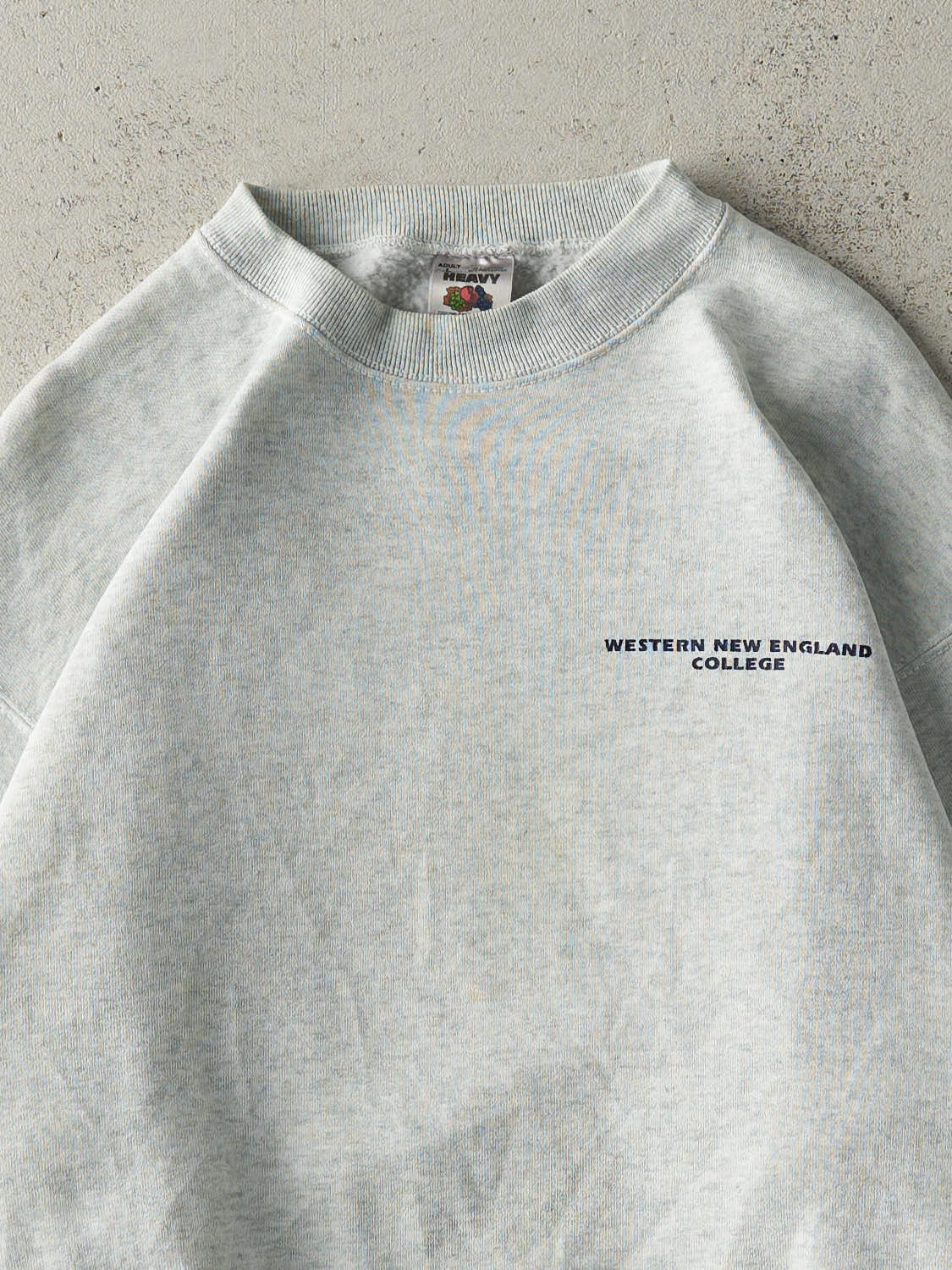 Vintage 90s Heather Grey Western New England College Crewneck (M)