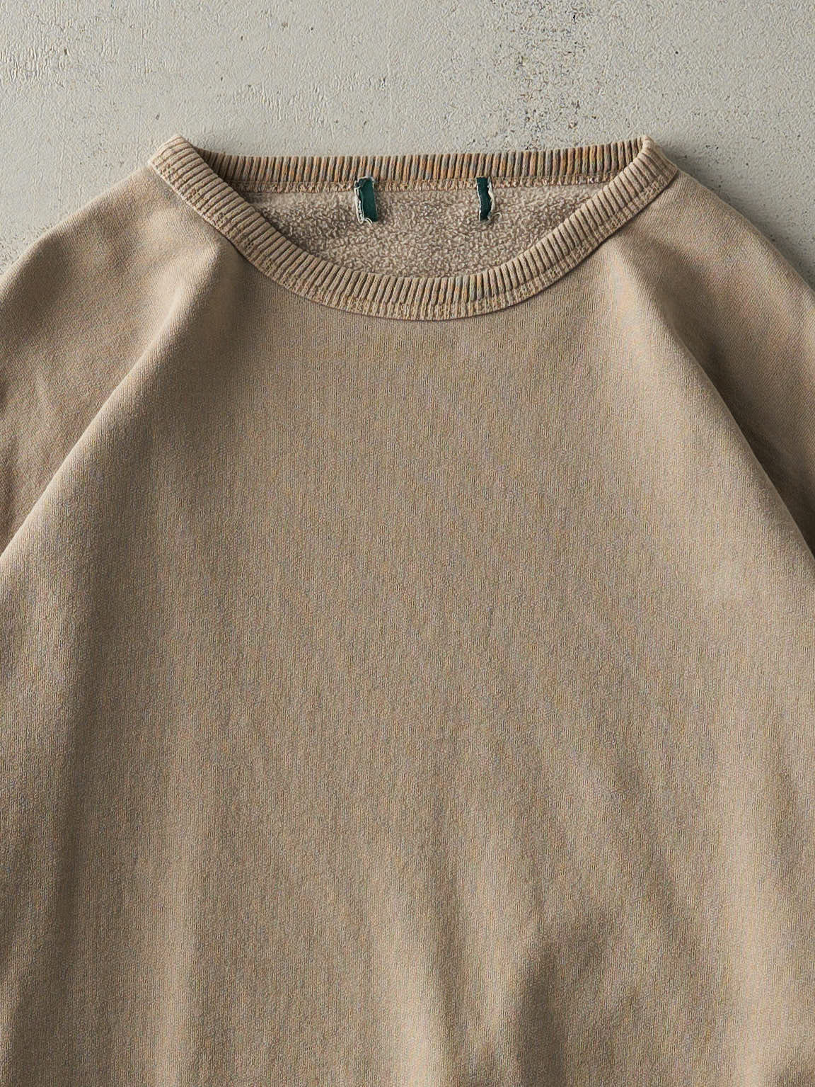 Vintage 90s Beige Blank Crewneck (XXL)