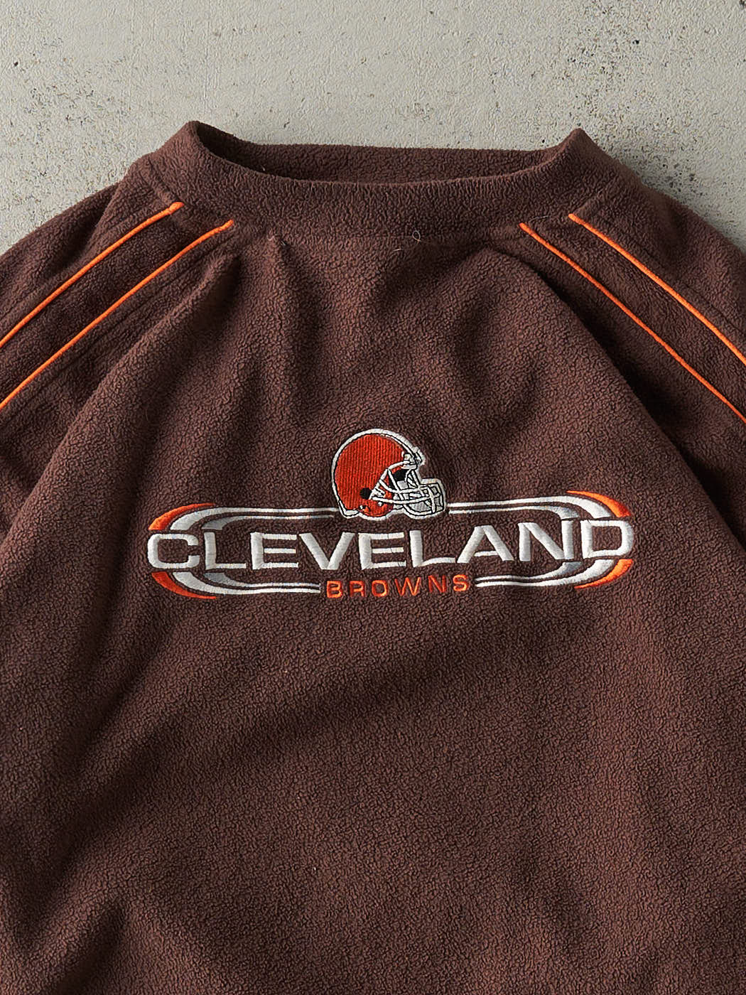 Vintage Y2K Brown Cleveland Browns Fleece Sweater (XL/XXL)