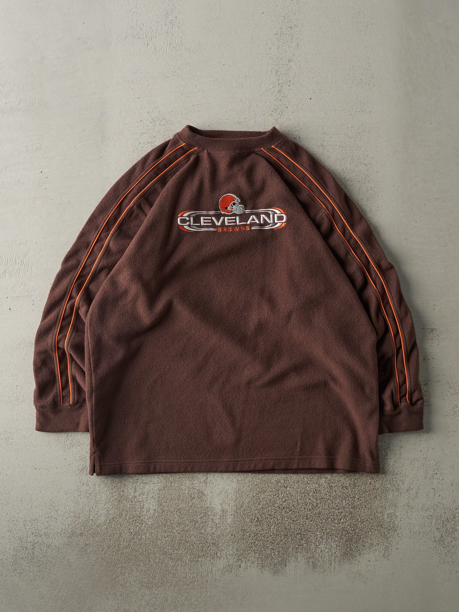 Vintage Y2K Brown Cleveland Browns Fleece Sweater (XL/XXL)