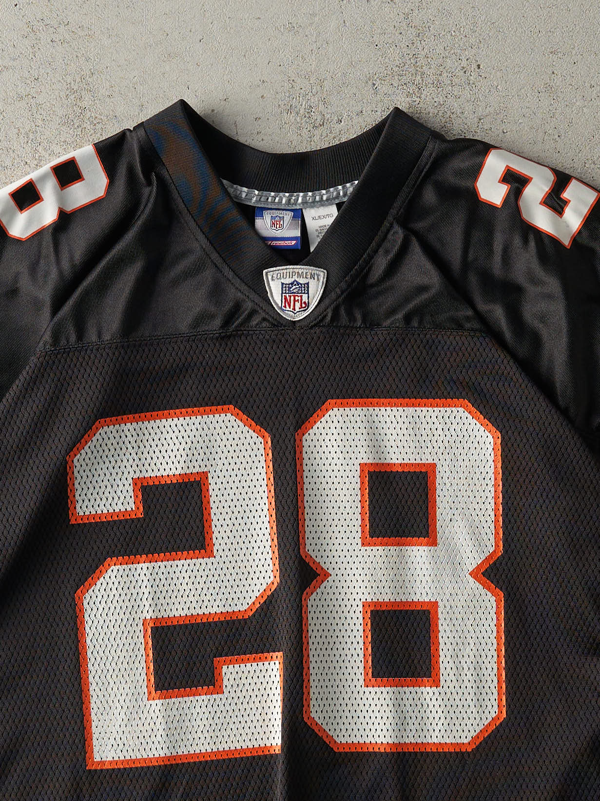 Vintage Y2K Black Cincinnati Bengals #28 Corey Dillon Cropped Jersey (L)