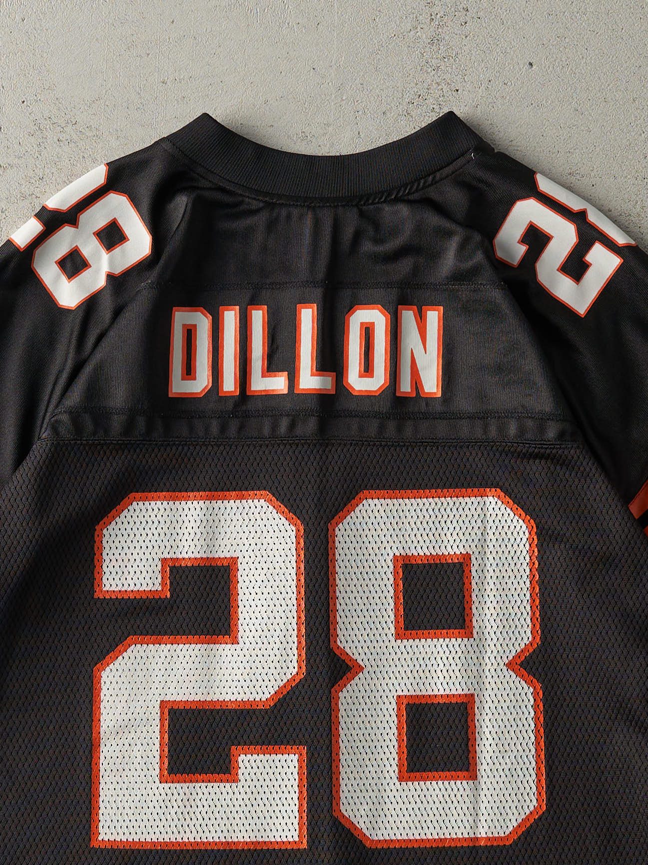 Vintage Y2K Black Cincinnati Bengals #28 Corey Dillon Cropped Jersey (L)